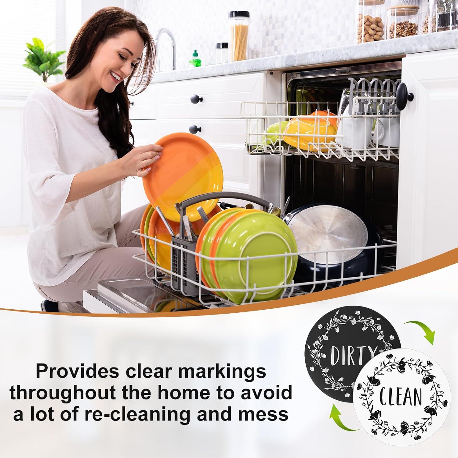 Imán de Lavavajillas Limpio Sucio BOXOB 9 cm - 2 Piezas