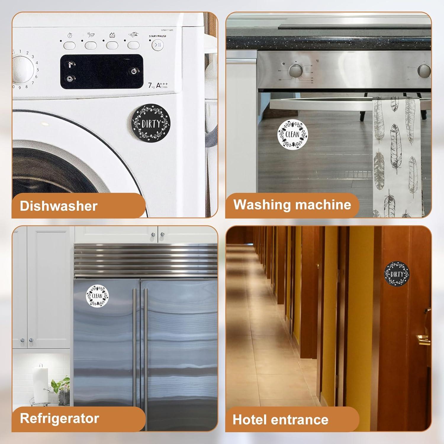 Imán de Lavavajillas Limpio Sucio BOXOB 9 cm - 2 Piezas