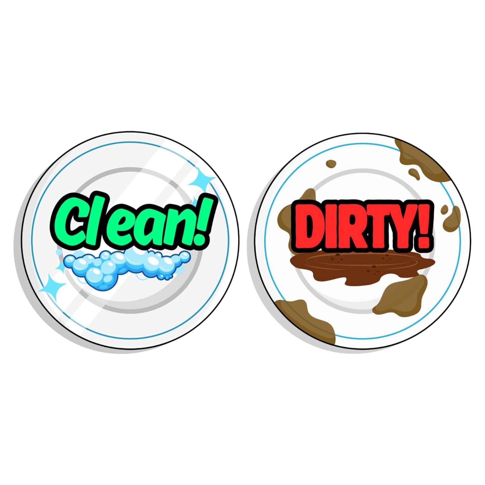 Imán de Lavavajillas Limpio Sucio DealChase Doble Cara 8.9cm