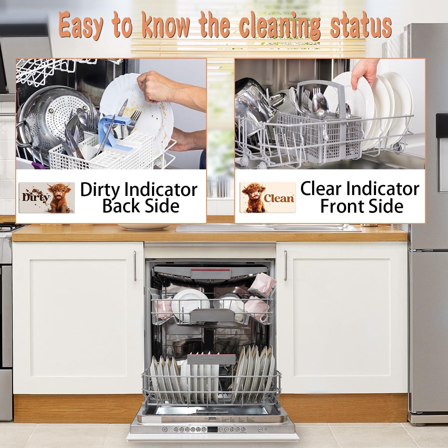 Imán de Lavavajillas Limpio Sucio Cosmisun Vaca 10x5.6cm