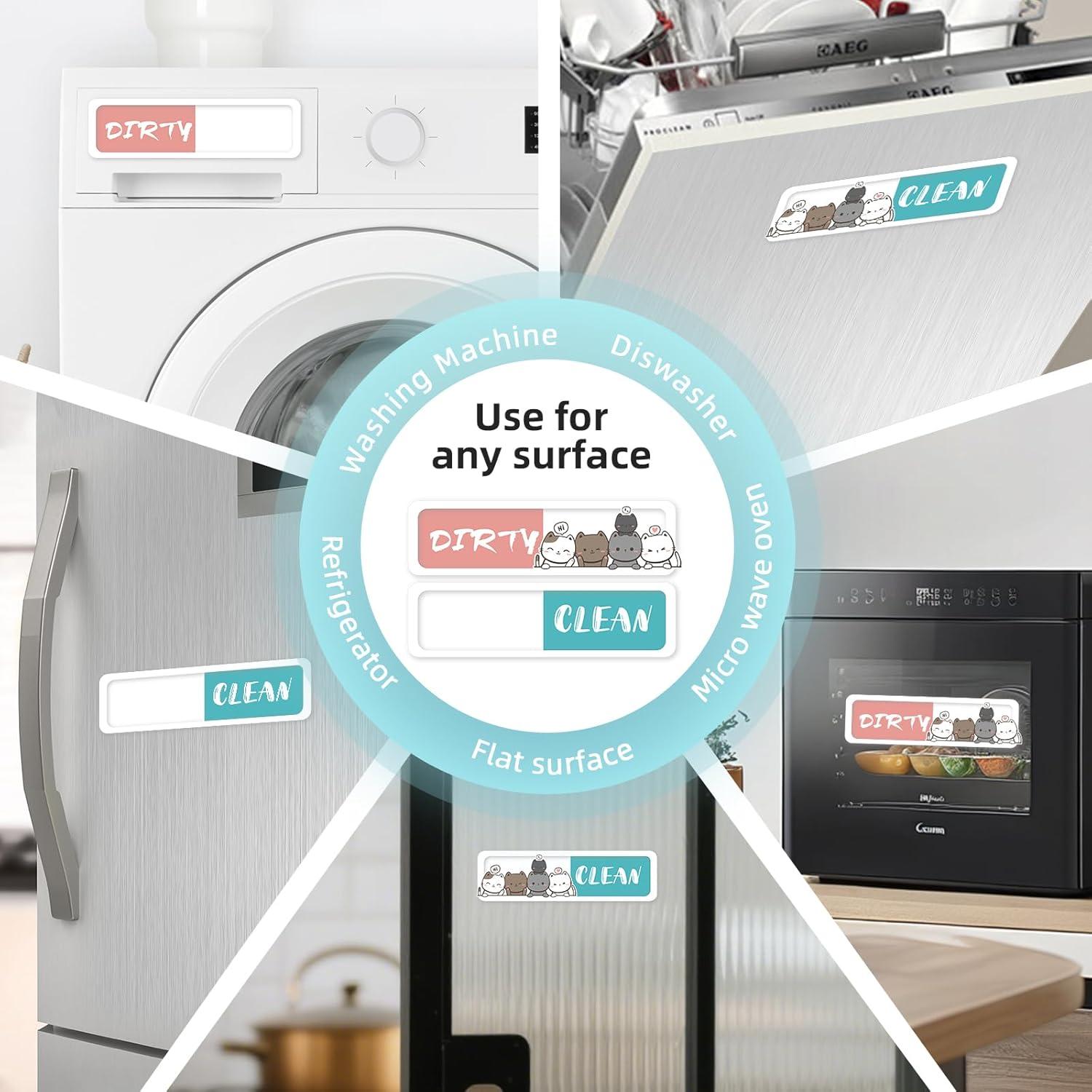 Imán de Lavavajillas Acrílico DetFinns Limpio Sucio 20x10cm