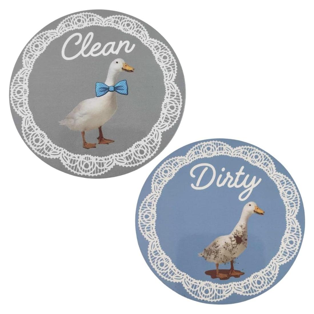 Imán de Lavavajillas Limpio Sucio Ganso Abuela 8.89cm