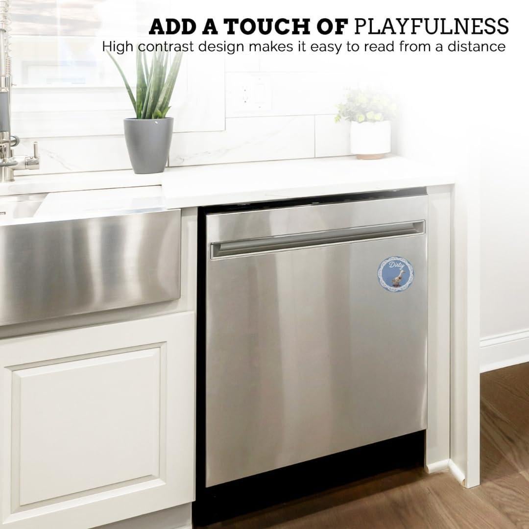 Imán de Lavavajillas Limpio Sucio Ganso Abuela 8.89cm