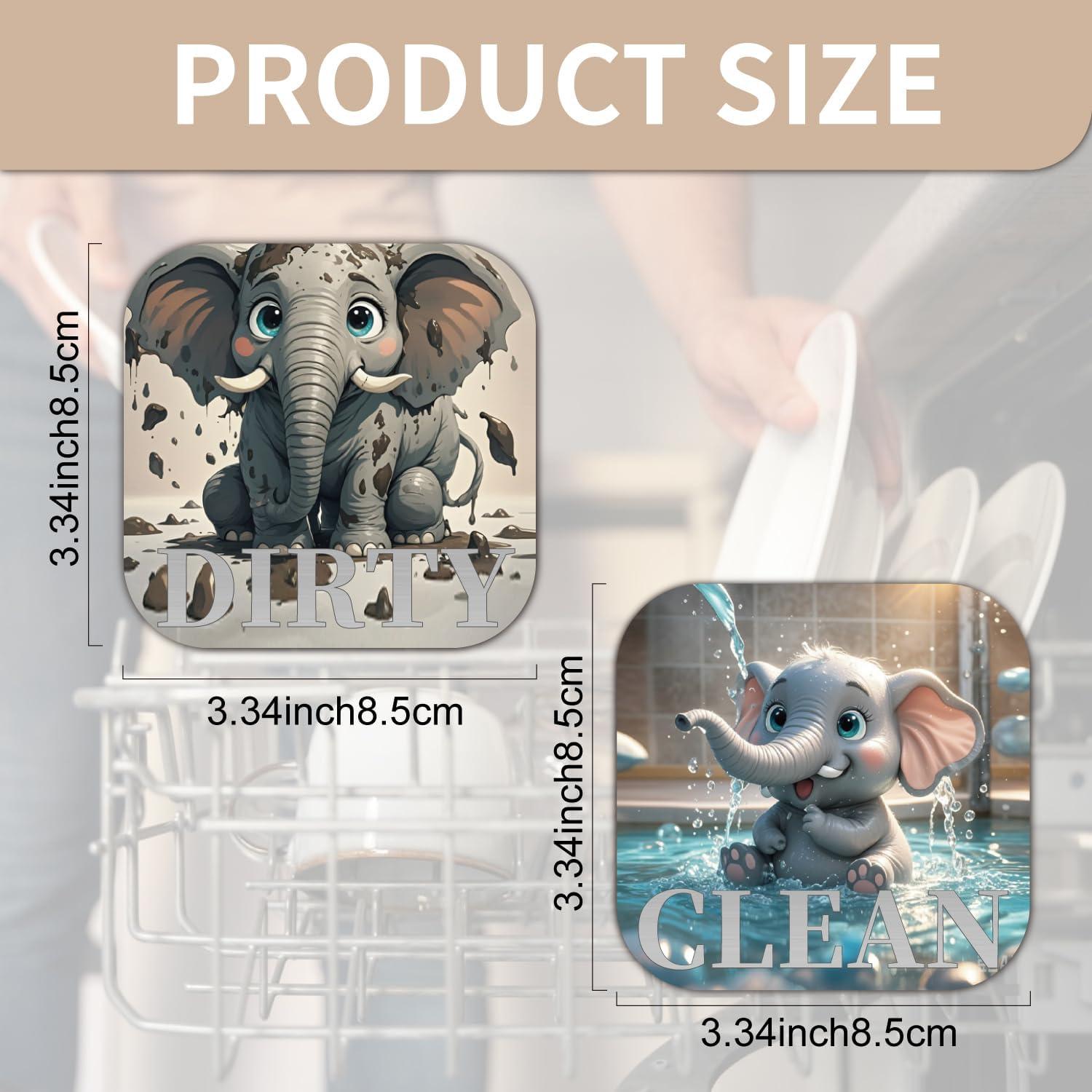 Imán Limpio/Sucio para Lavavajillas Genérico 8.89x6.35cm Gris