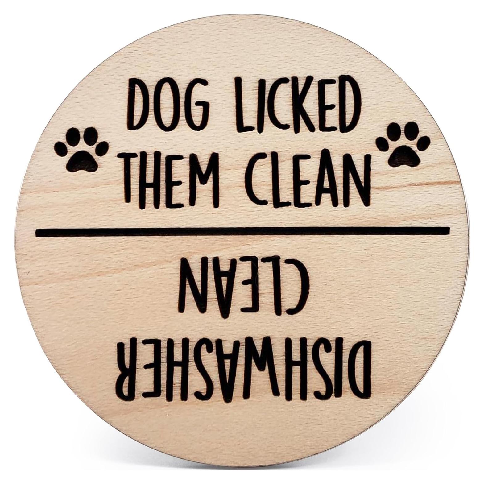 Imán de Madera Limpio Sucio para Lavavajillas Bastante Inapropiado