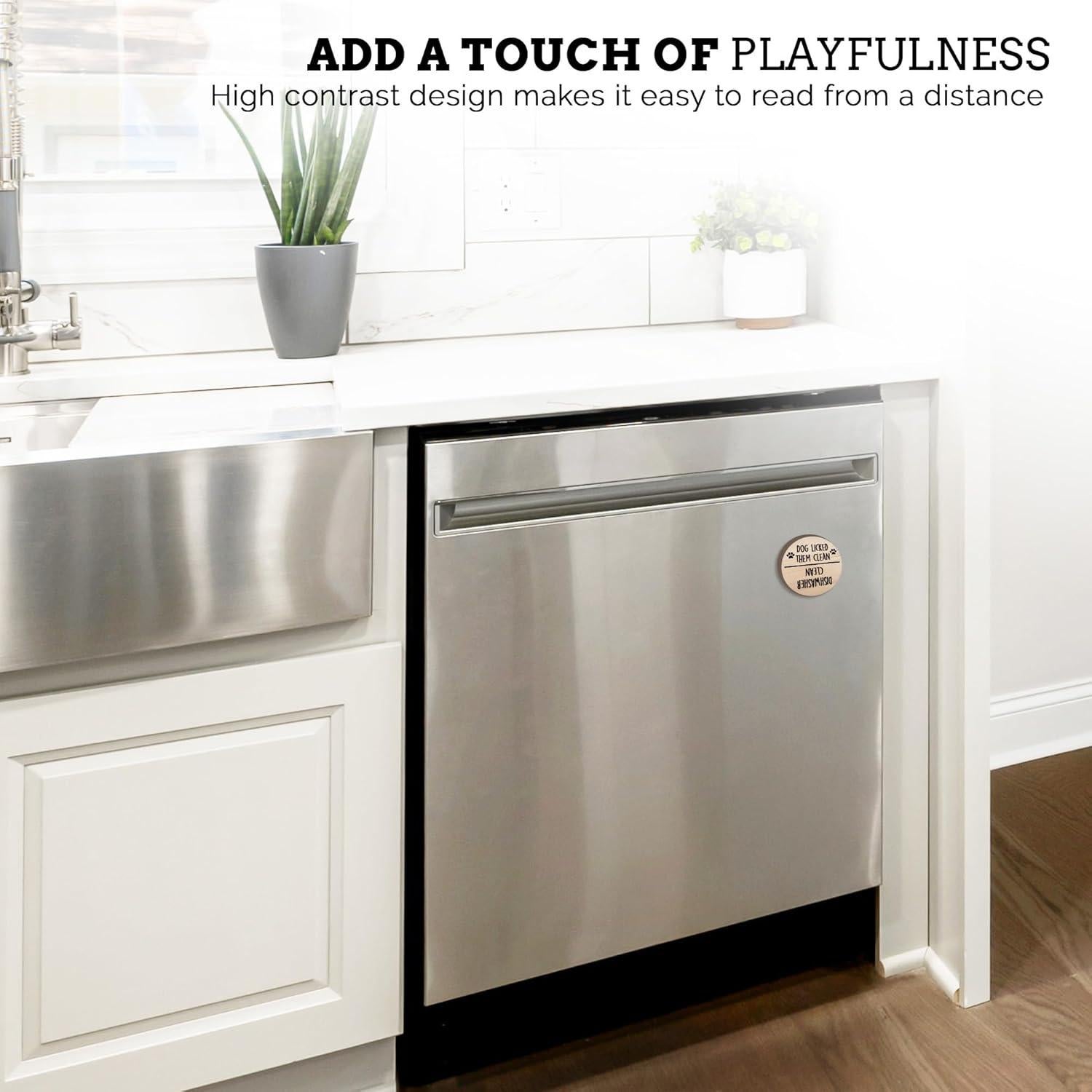 Imán de Madera Limpio Sucio para Lavavajillas Bastante Inapropiado