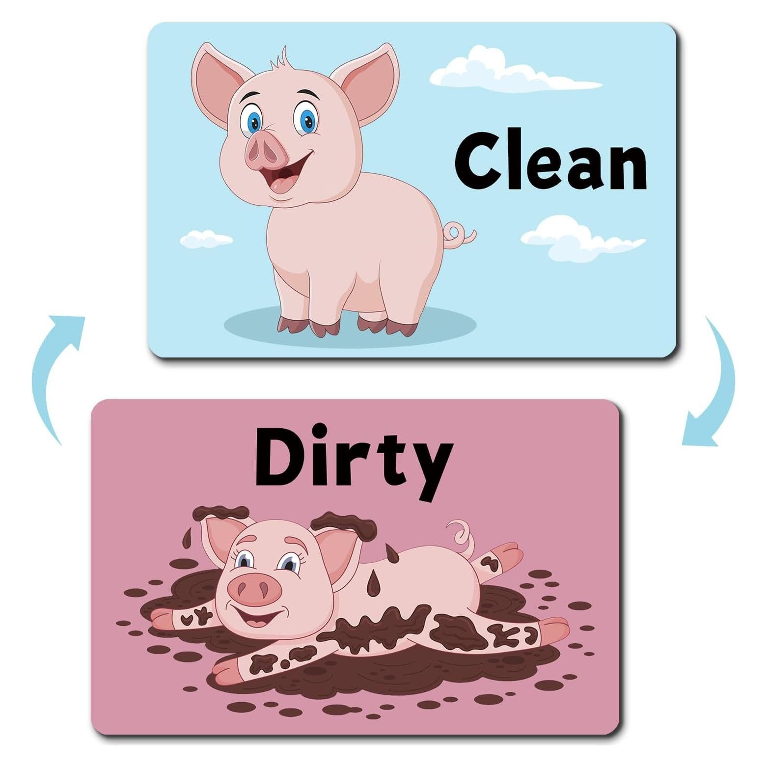 Imán de Lavavajillas Limpio Sucio PWHINGN Cerdo 9.7x5.6cm