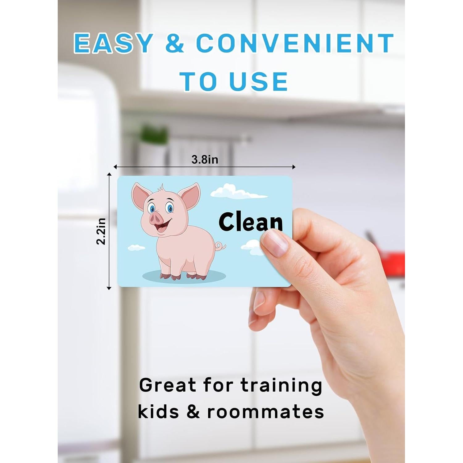 Imán de Lavavajillas Limpio Sucio PWHINGN Cerdo 9.7x5.6cm