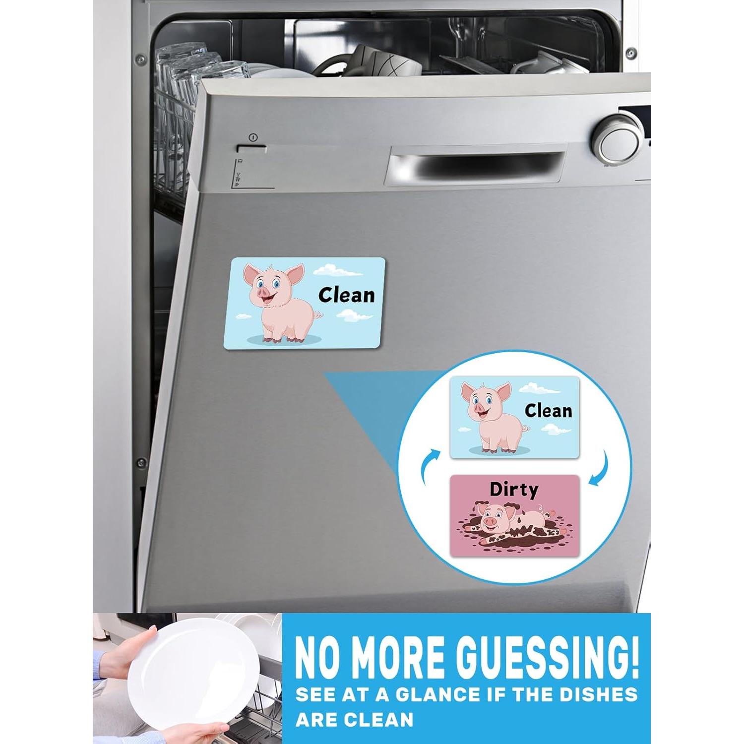 Imán de Lavavajillas Limpio Sucio PWHINGN Cerdo 9.7x5.6cm
