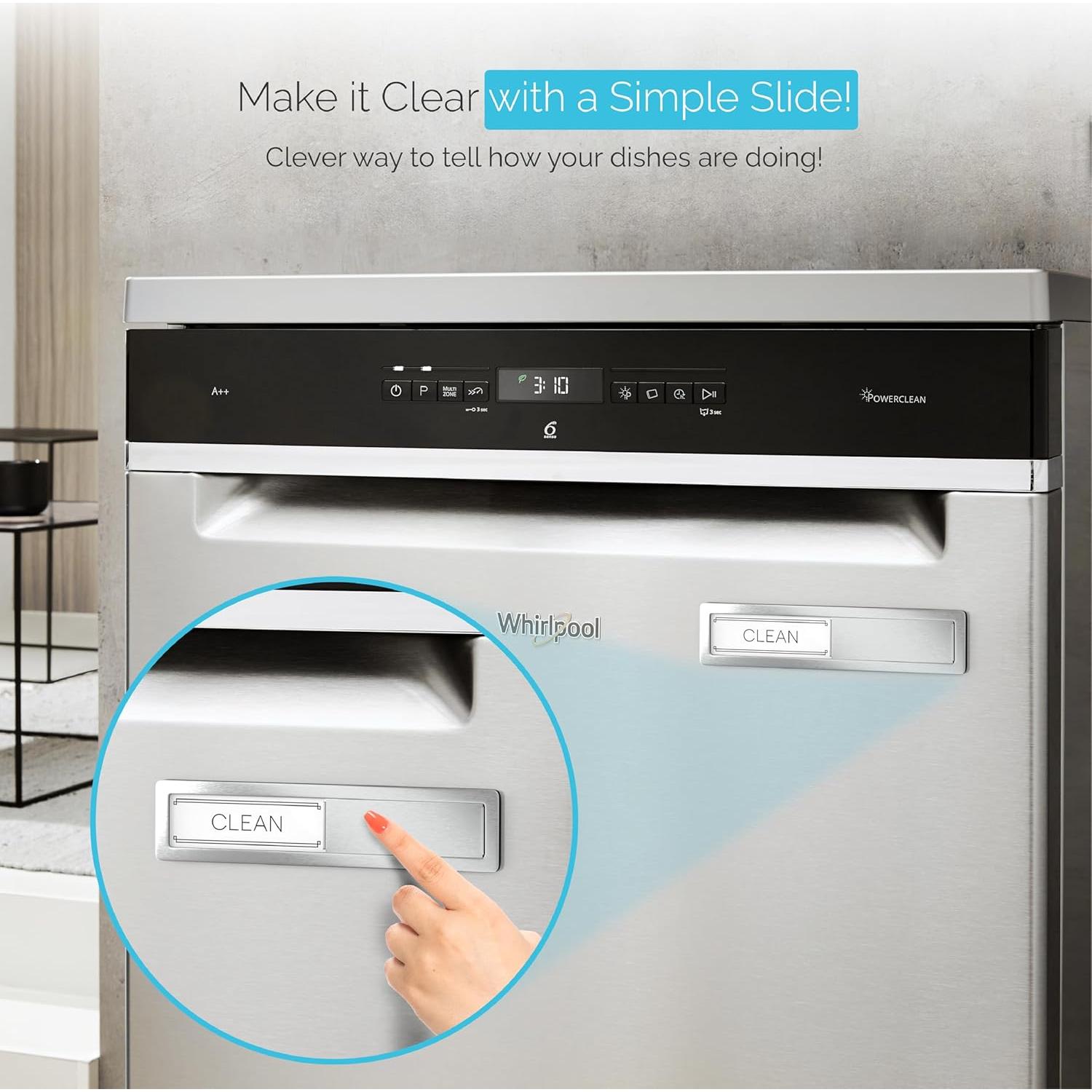 Imán Limpio Sucio Acero Inoxidable Brothers Bench 17.78x3.81cm