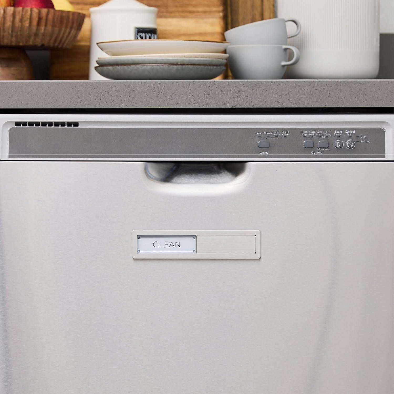 Imán Limpio Sucio Acero Inoxidable Brothers Bench 17.78x3.81cm