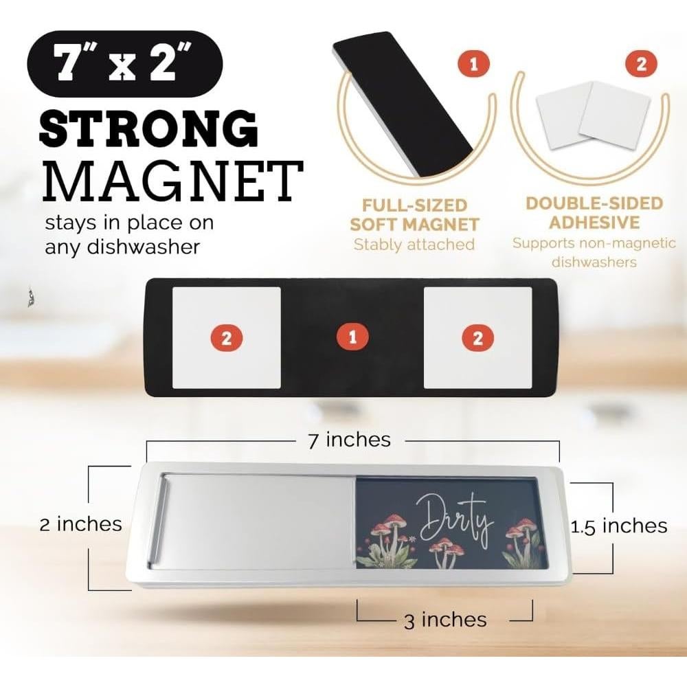 Imán de Lavavajillas Limpio Sucio Pretty Inappropriate 17.78x5.08cm