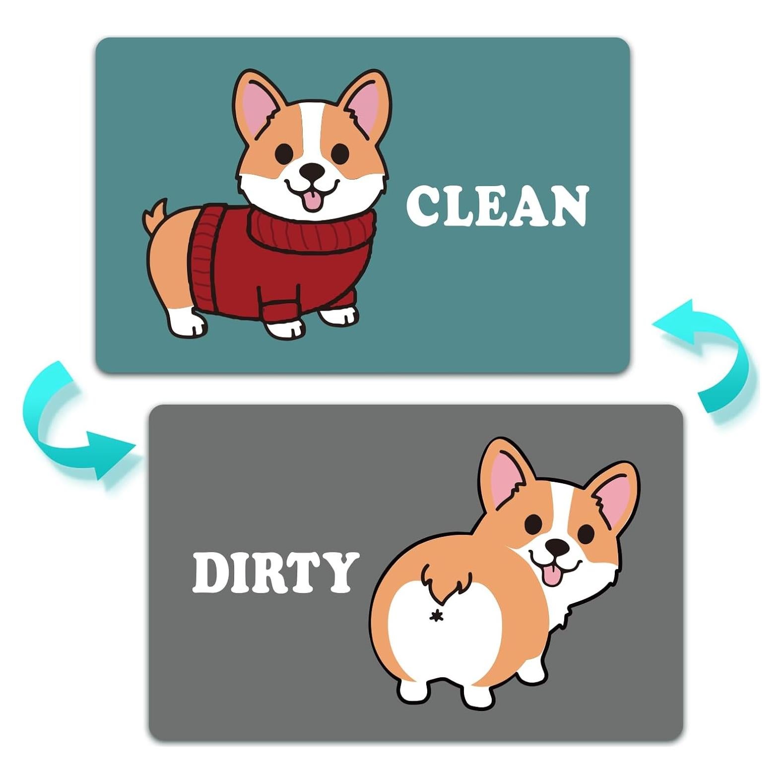 Imán Limpio Sucio Myakako para Lavavajillas Doble Cara Verde