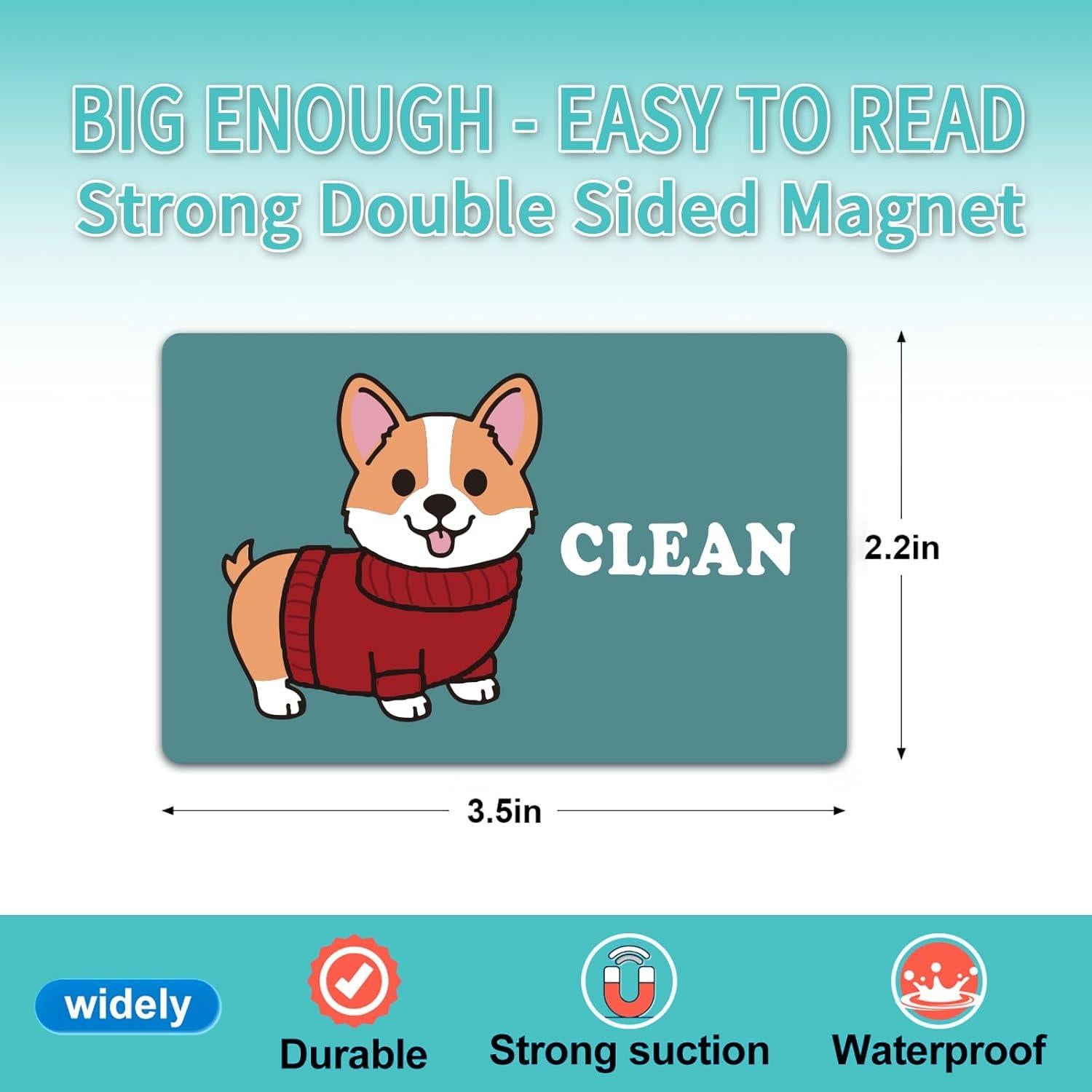 Imán Limpio Sucio Myakako para Lavavajillas Doble Cara Verde