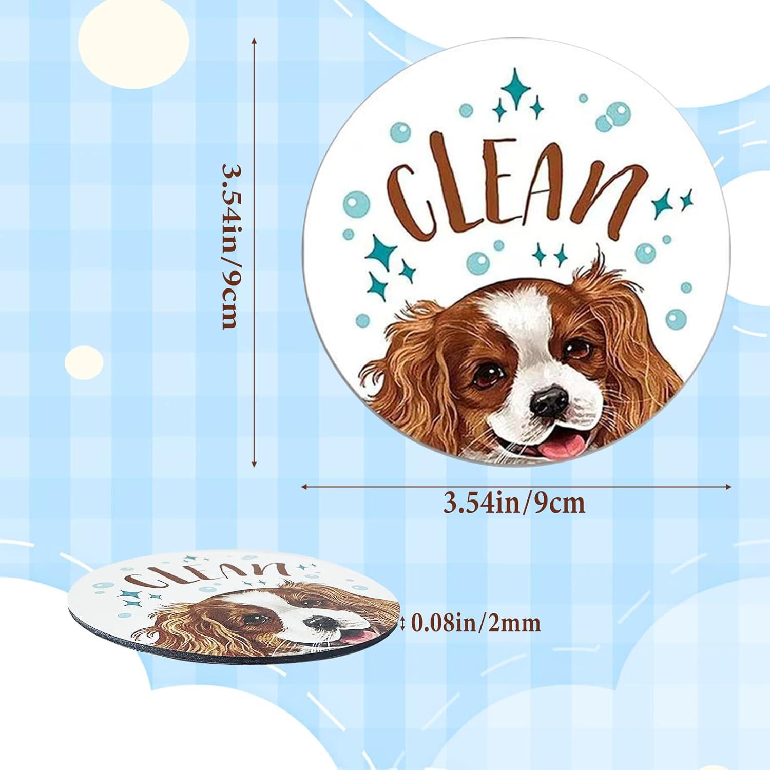 Imán Limpio Sucio para Lavavajillas IVICOO - Patrón Cachorro 9x9cm