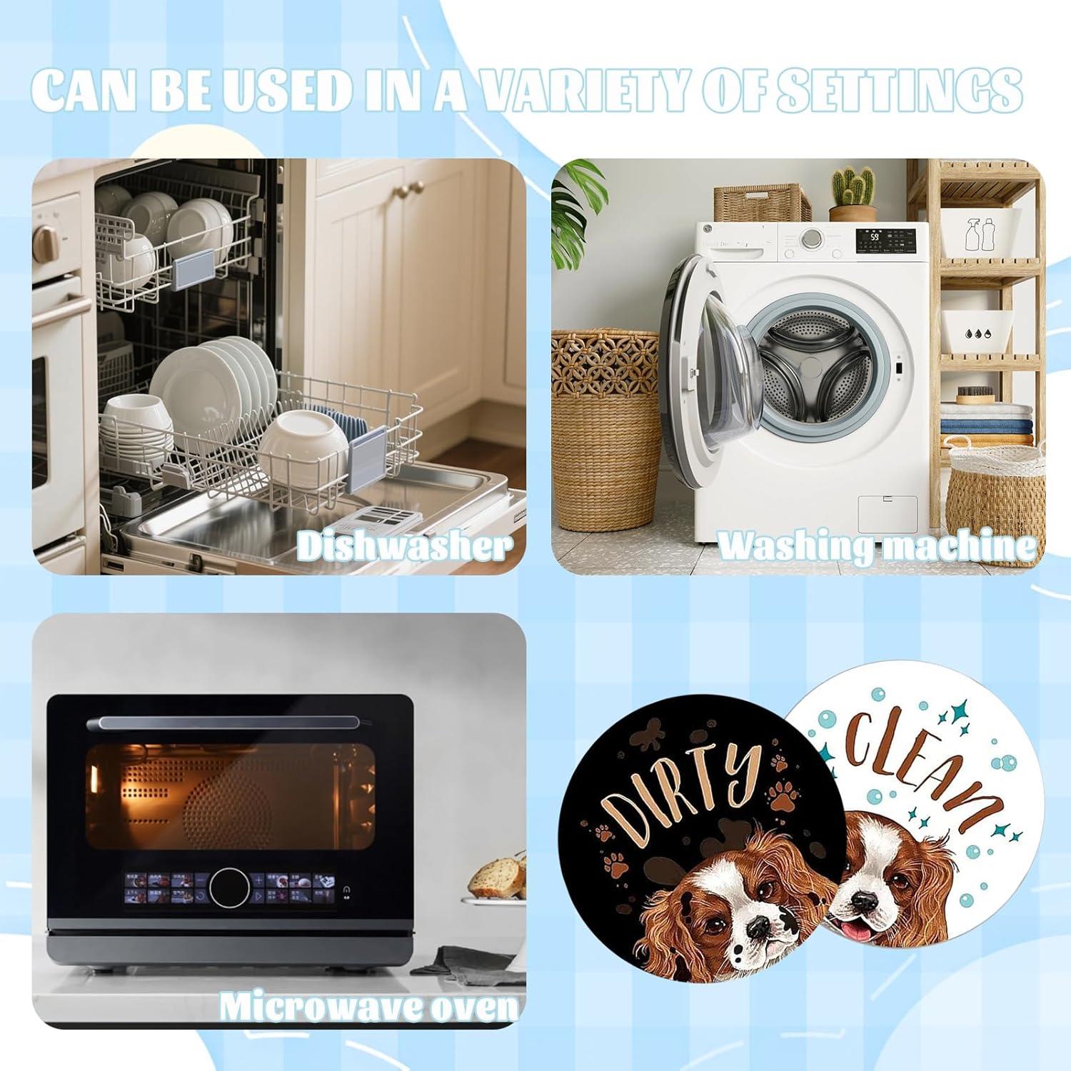 Imán Limpio Sucio para Lavavajillas IVICOO - Patrón Cachorro 9x9cm