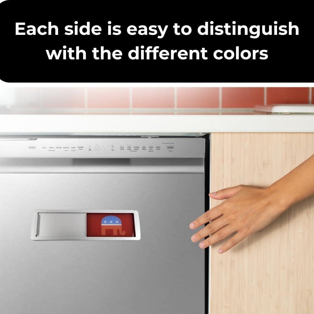 Imán Político Divertido para Lavavajillas Limpio Sucio 17.78x5.08cm