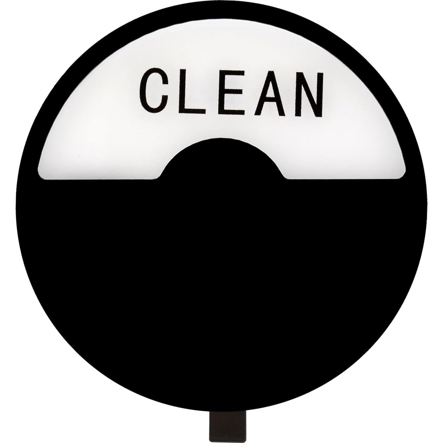 Imán de Lavavajillas Limpio Sucio Kichwit 8.9 cm Negro