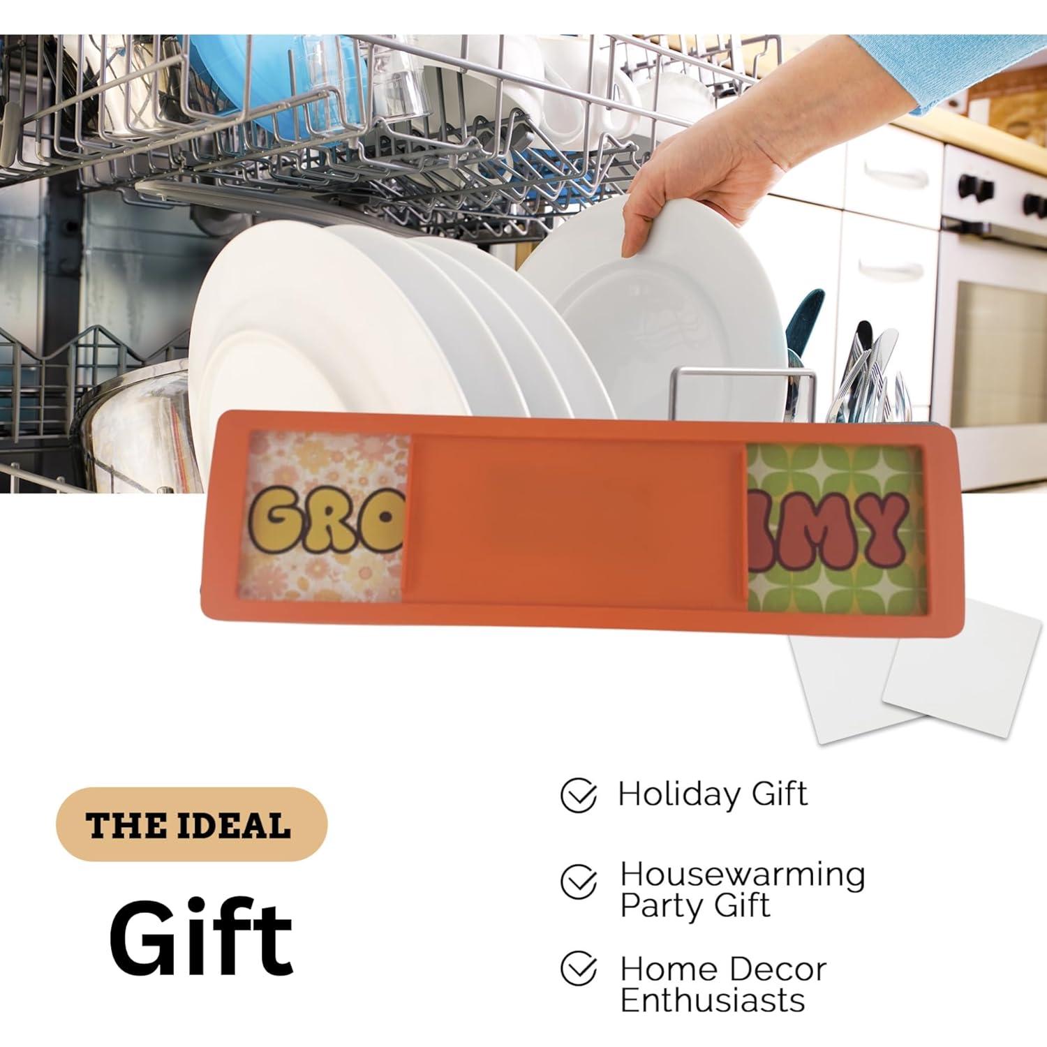 Imán Retro Deslizante Limpio Sucio Pretty Inappropriate 17.78x5.08cm