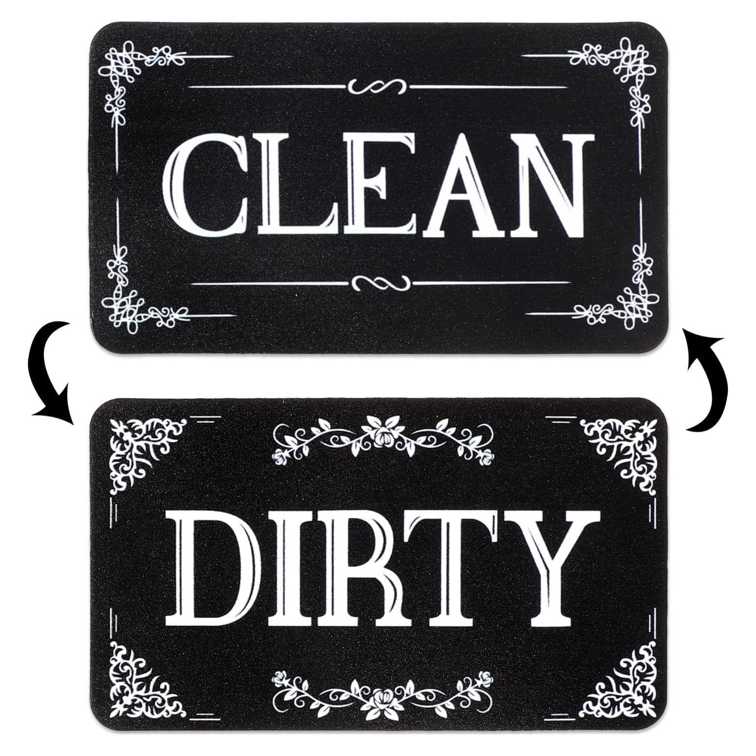 Imán de Lavavajillas Limpio Sucio Qianyu Doble Cara 9.5x5.5cm