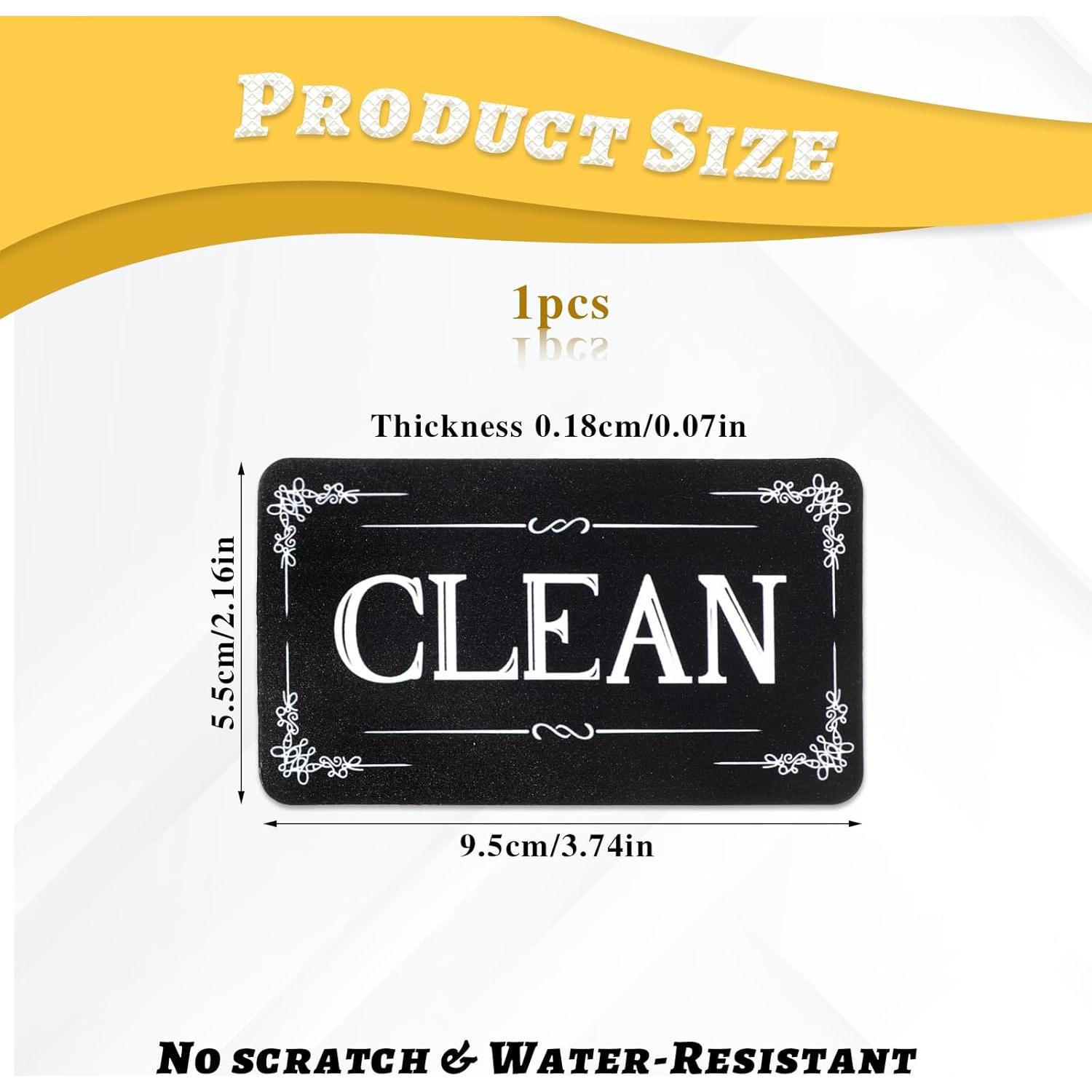 Imán de Lavavajillas Limpio Sucio Qianyu Doble Cara 9.5x5.5cm