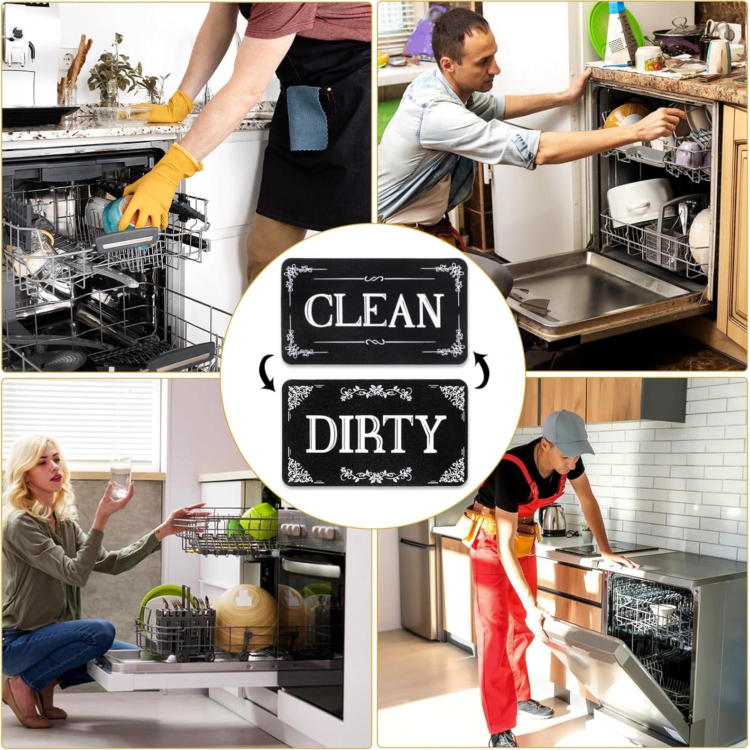 Imán de Lavavajillas Limpio Sucio Qianyu Doble Cara 9.5x5.5cm