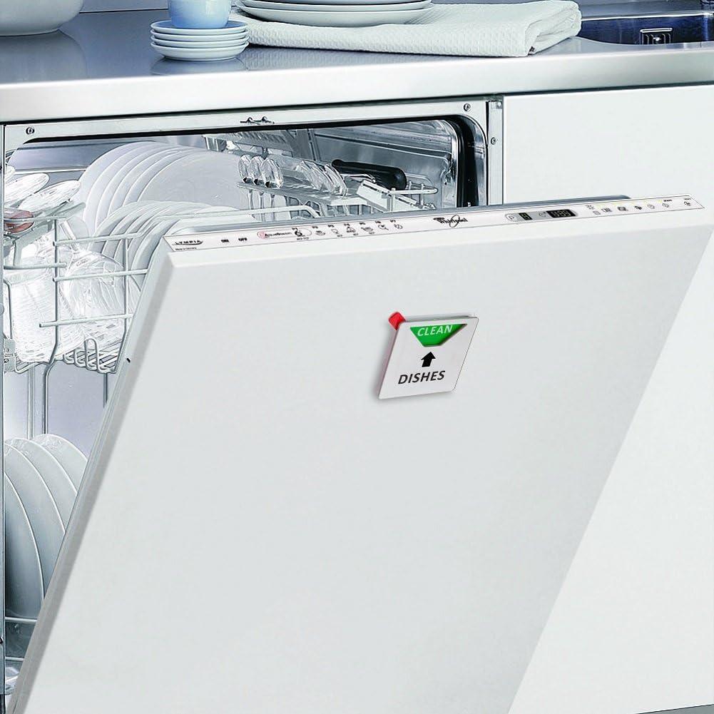 Imán para Lavavajillas Kichwit Limpio Sucio 8.89 cm Plata