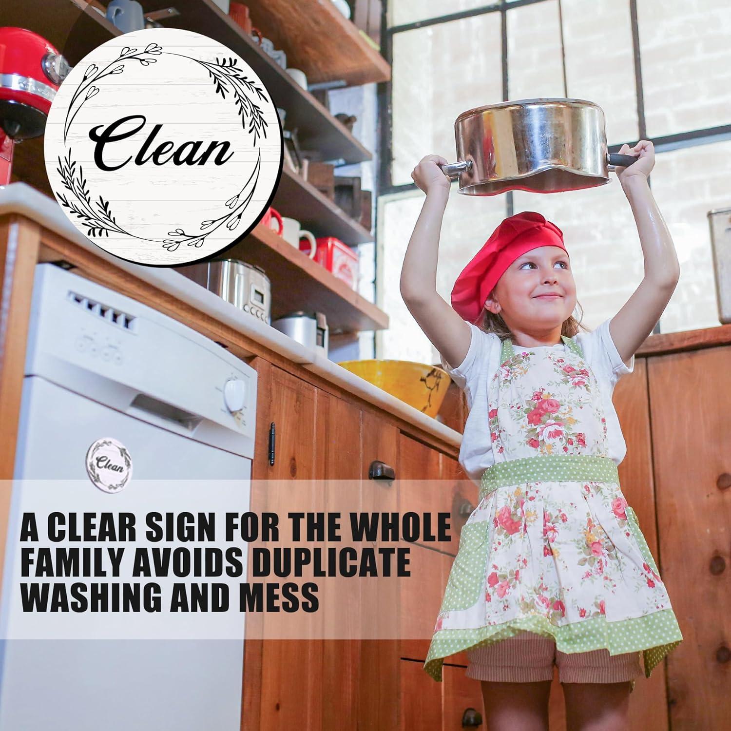 Imán Doble Lado Limpio/Sucio Anley 8.89 cm para Lavavajillas