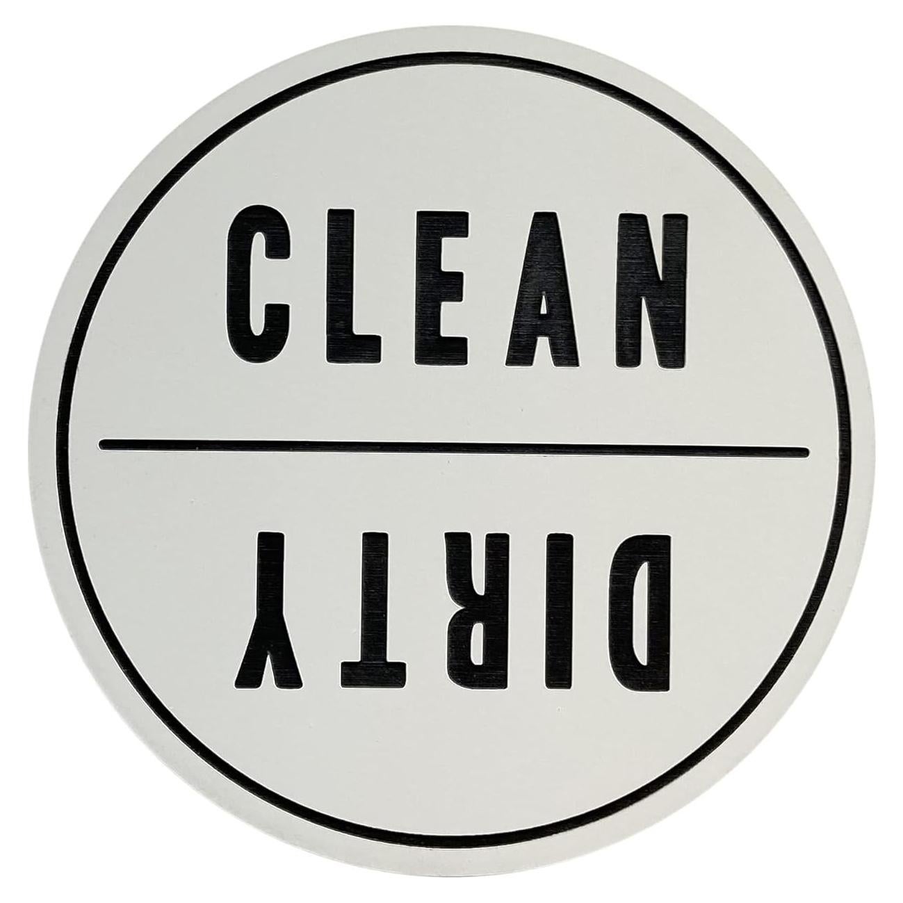 Imán de Lavavajillas Limpio Sucio Acero Inoxidable 7.62 cm