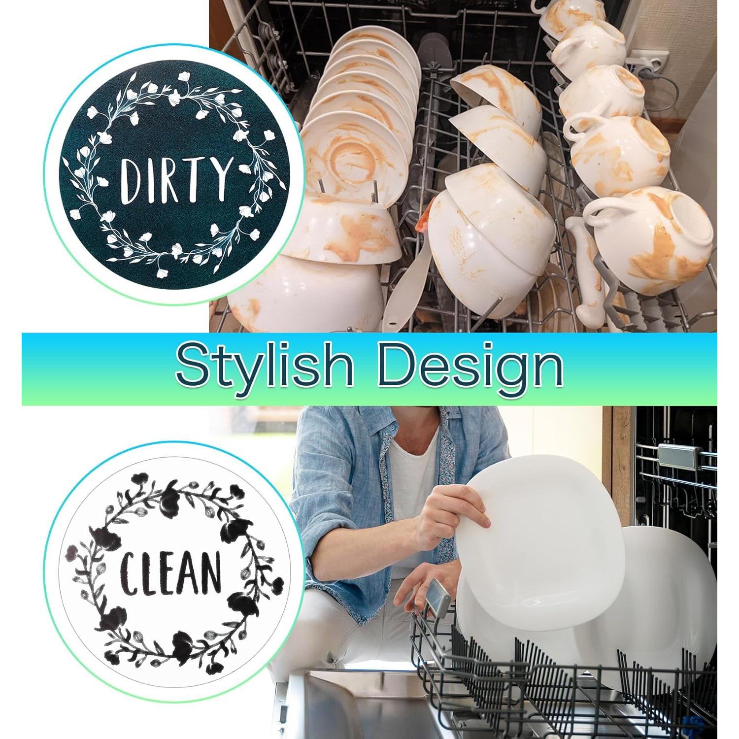 Imán de Lavavajillas Limpio Sucio ValueBargain 8.89cm Verde