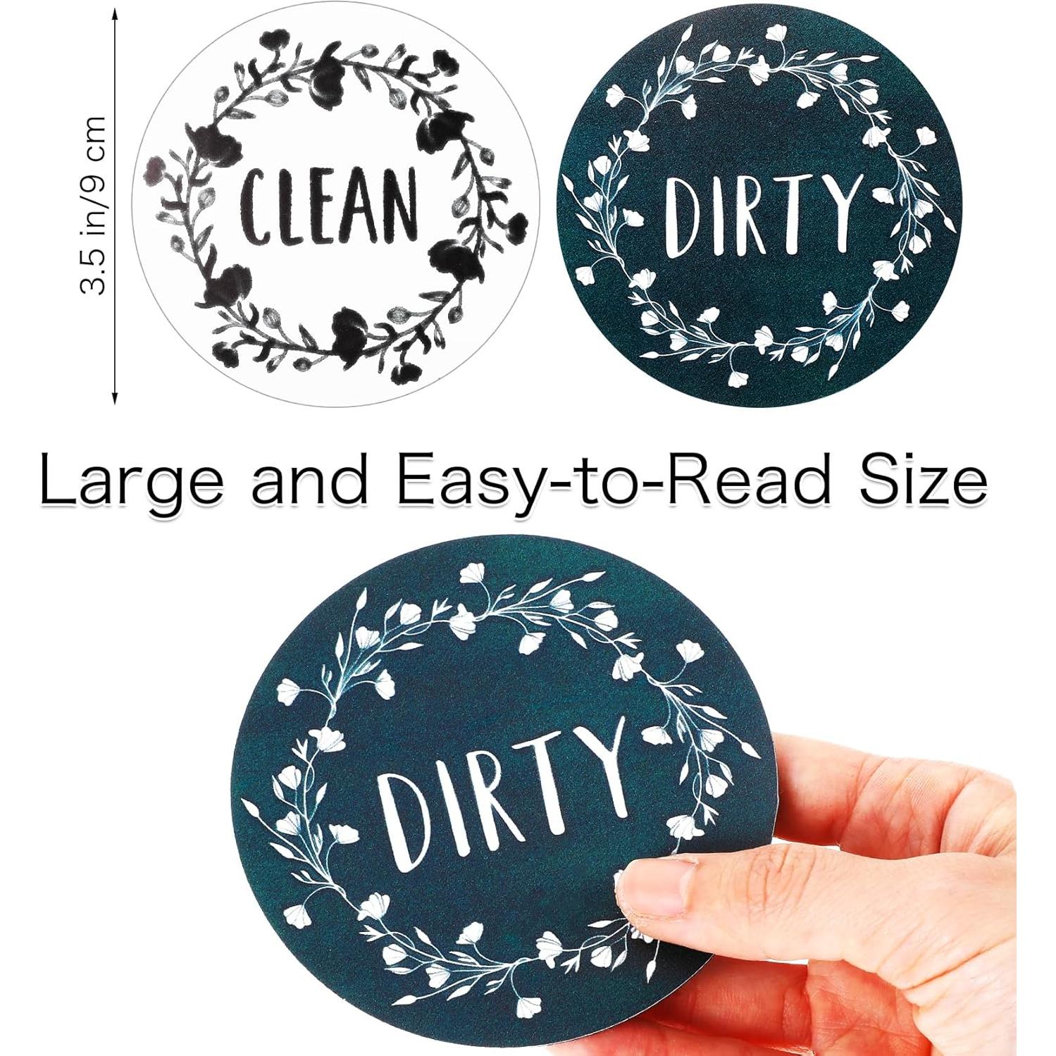 Imán de Lavavajillas Limpio Sucio ValueBargain 8.89cm Verde