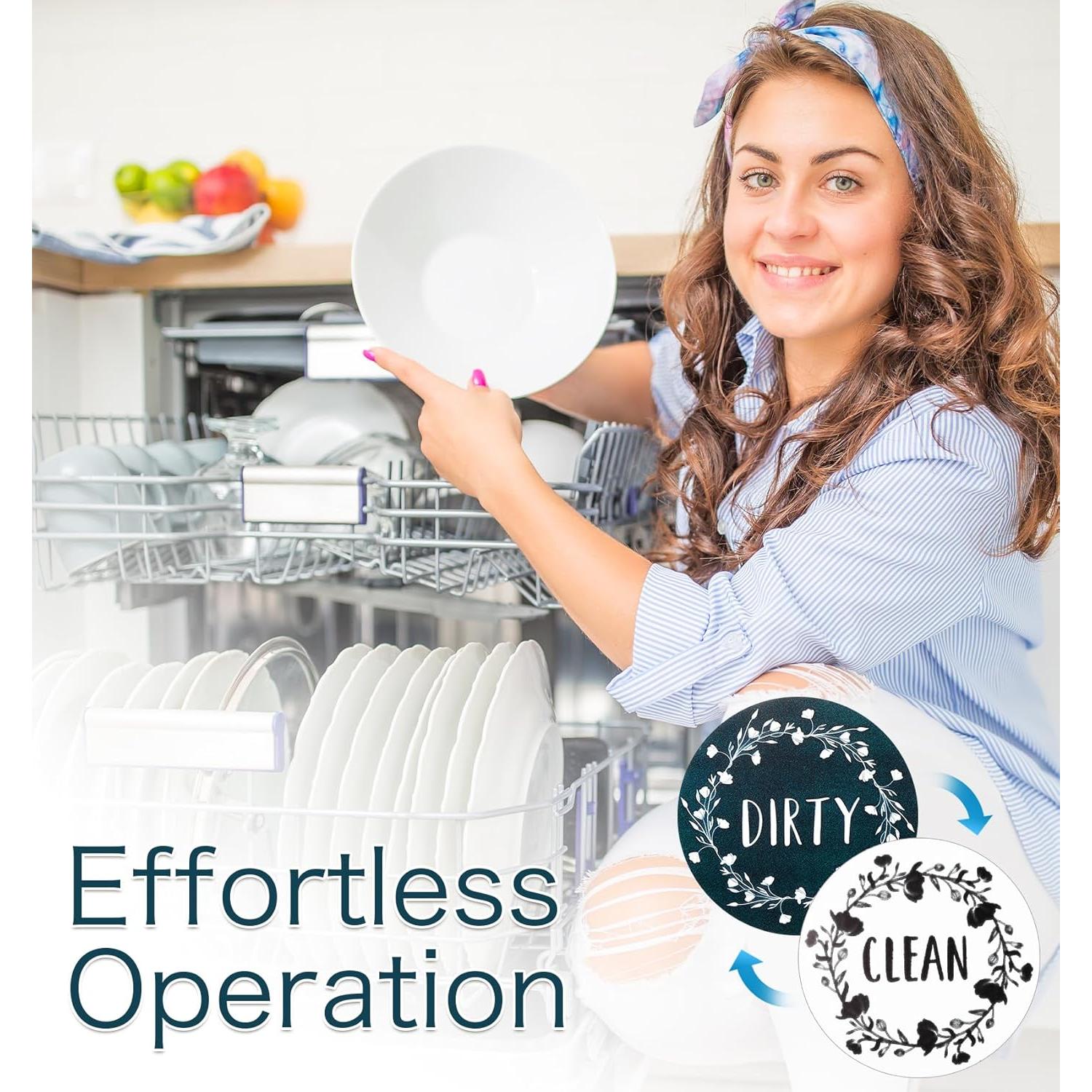 Imán de Lavavajillas Limpio Sucio ValueBargain 8.89cm Verde