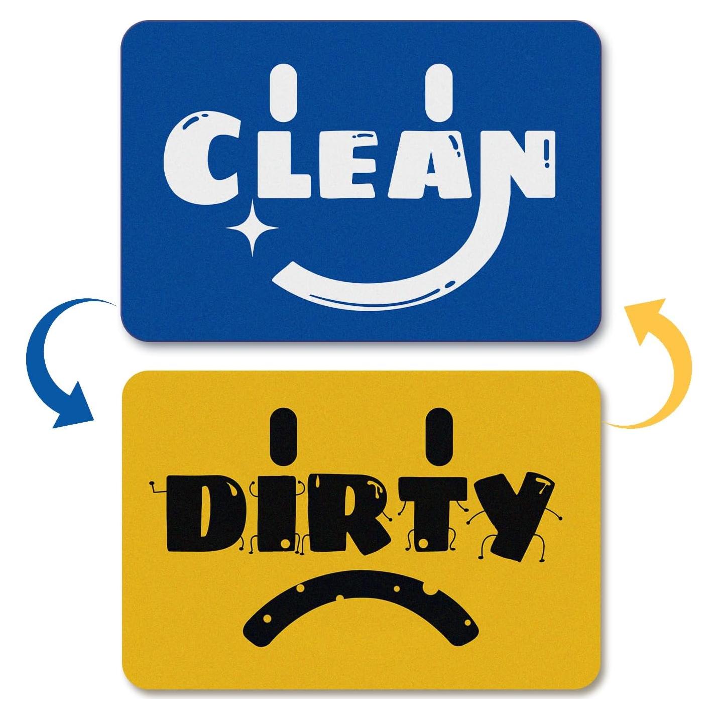 Imán de Lavavajillas TAZOO Limpio Sucio 9x6 cm Magnético