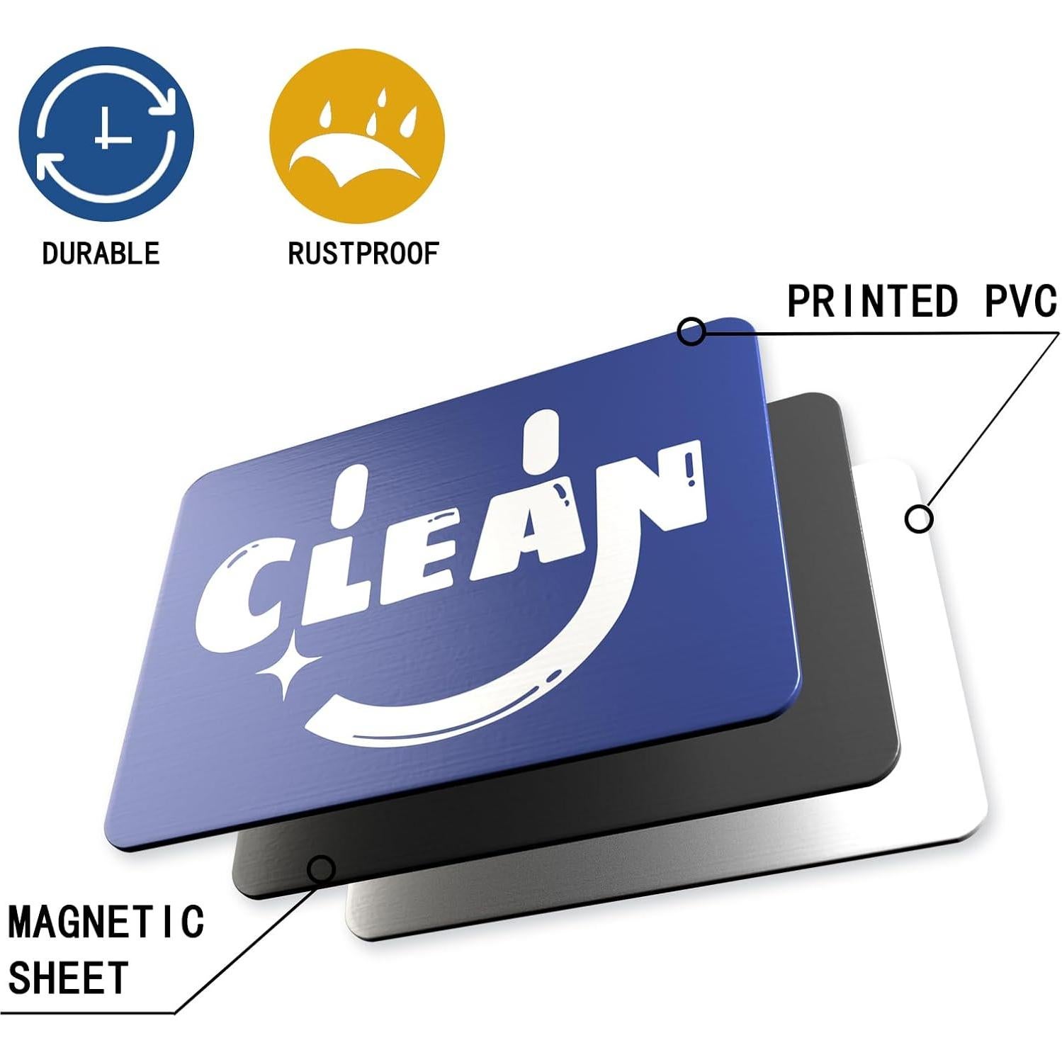 Imán de Lavavajillas TAZOO Limpio Sucio 9x6 cm Magnético