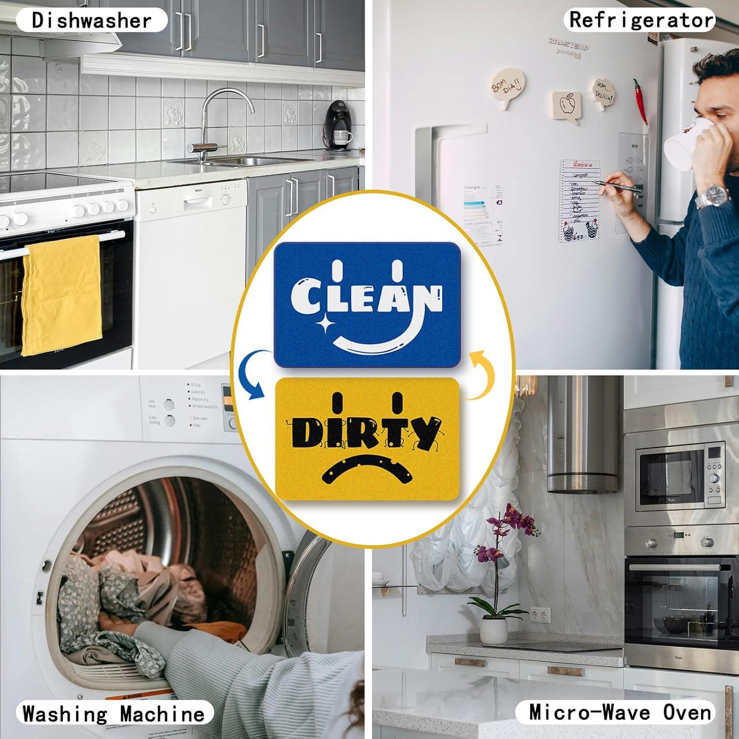 Imán de Lavavajillas TAZOO Limpio Sucio 9x6 cm Magnético