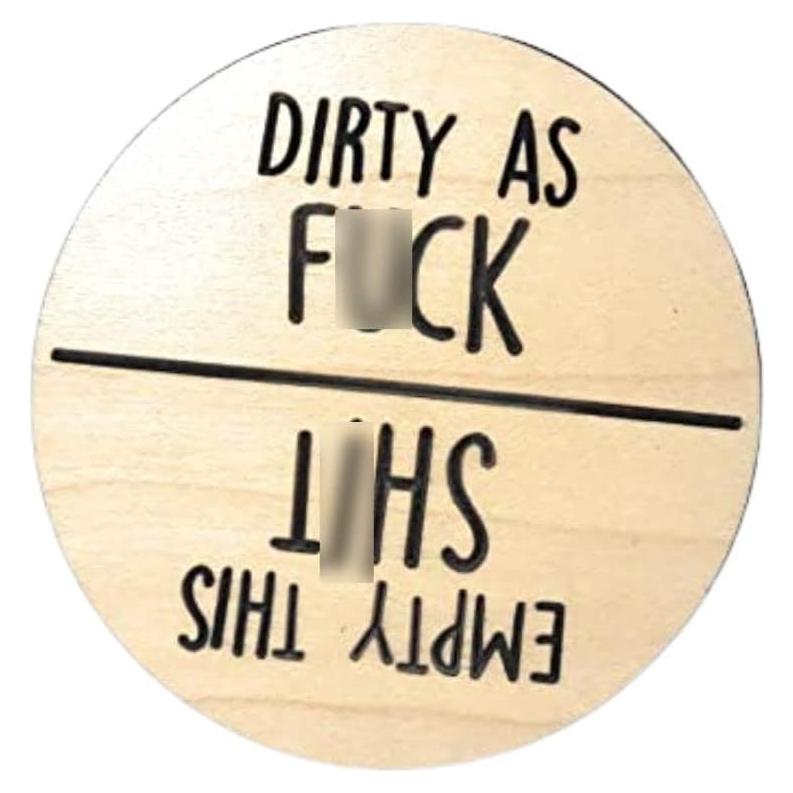 Imán para Lavavajillas Limpio Sucio Bastante Inapropiado 6.35 cm