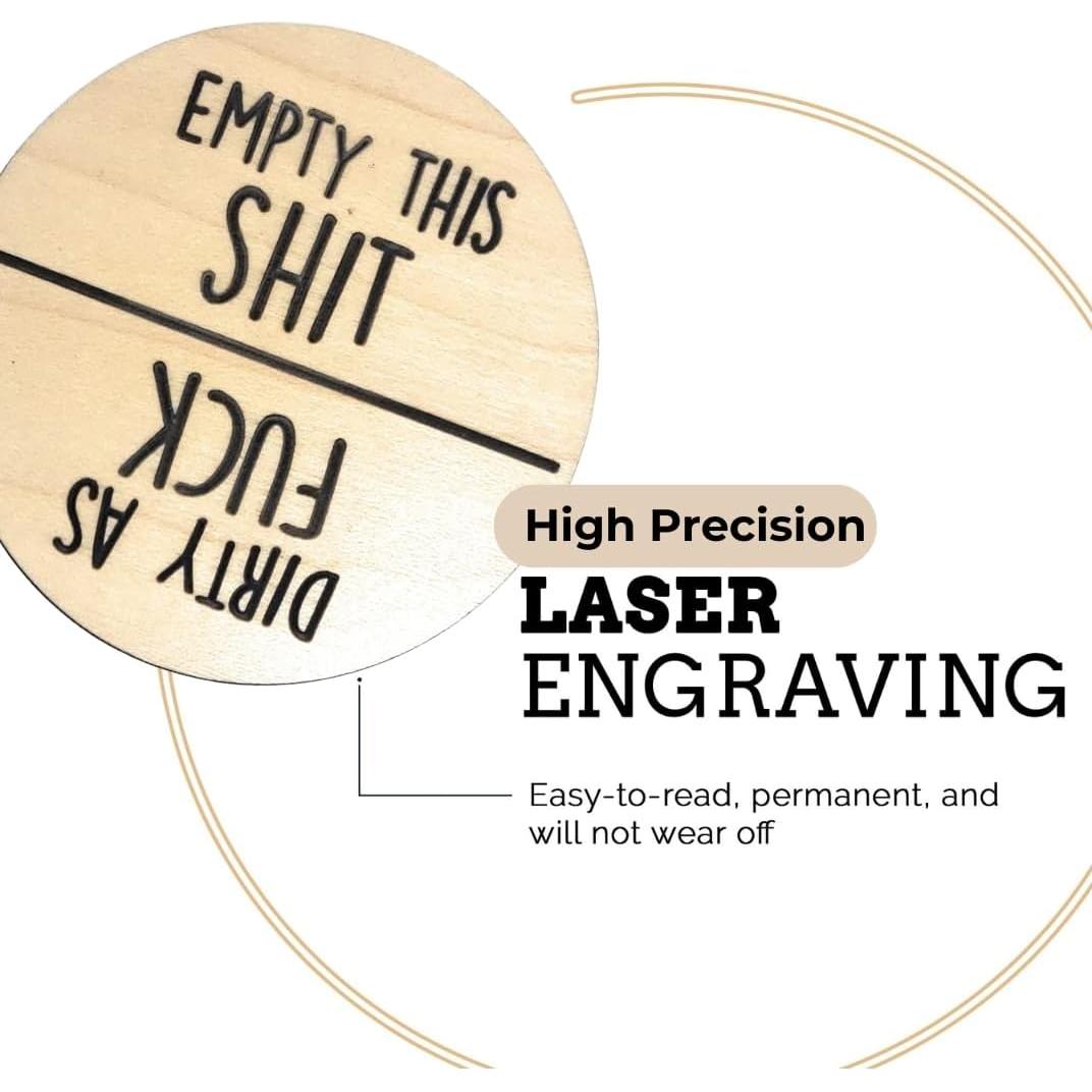 Imán para Lavavajillas Limpio Sucio Bastante Inapropiado 6.35 cm