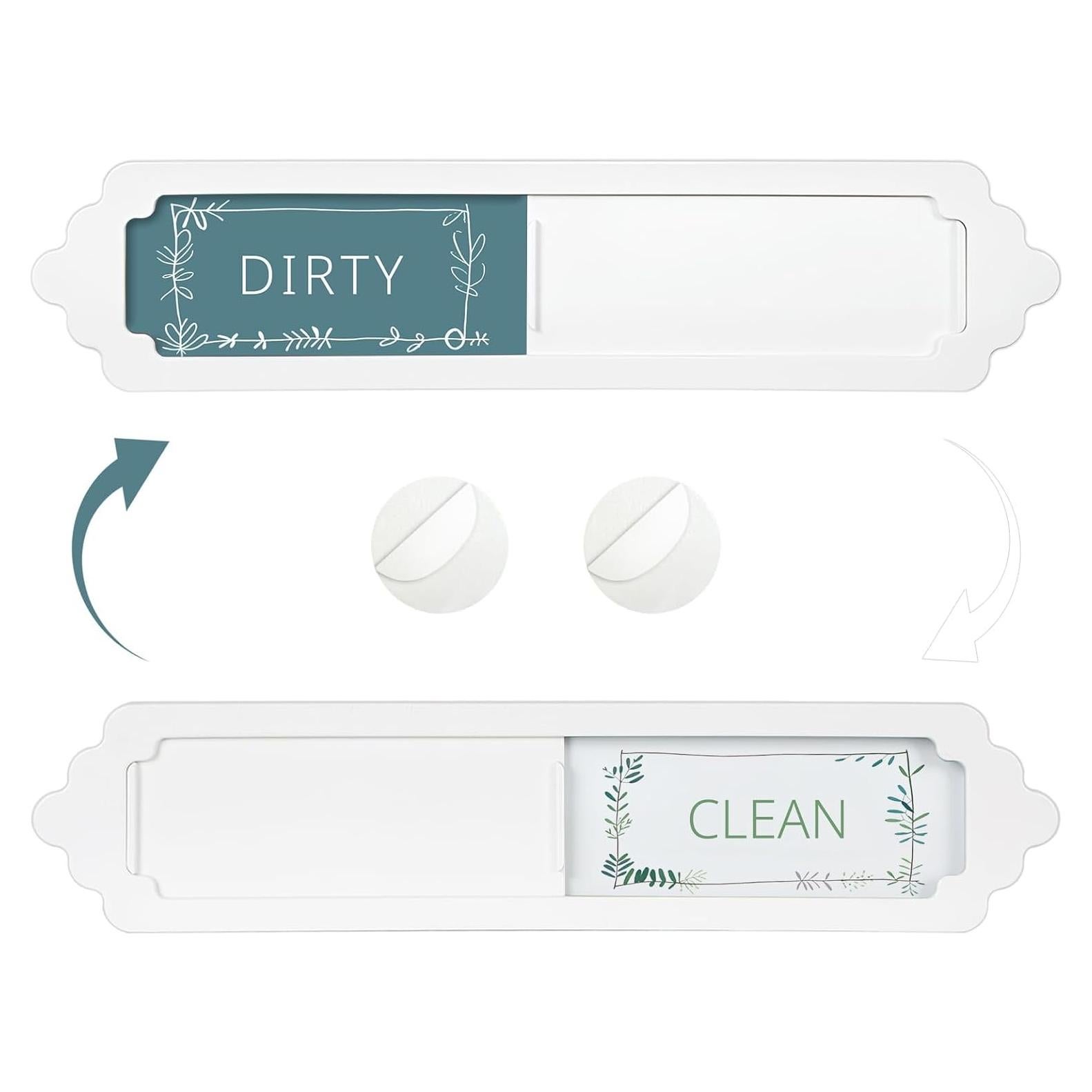 Imán Lavavajillas Limpio Sucio Aifiuroo 17.78x3.81cm Blanco