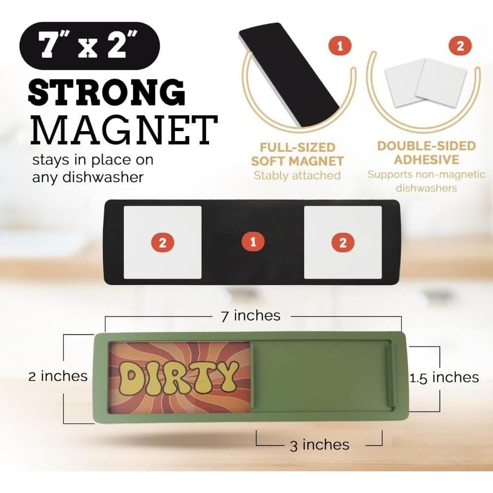 Imán Divertido Limpio Sucio para Lavavajillas Pretty Inappropriate
