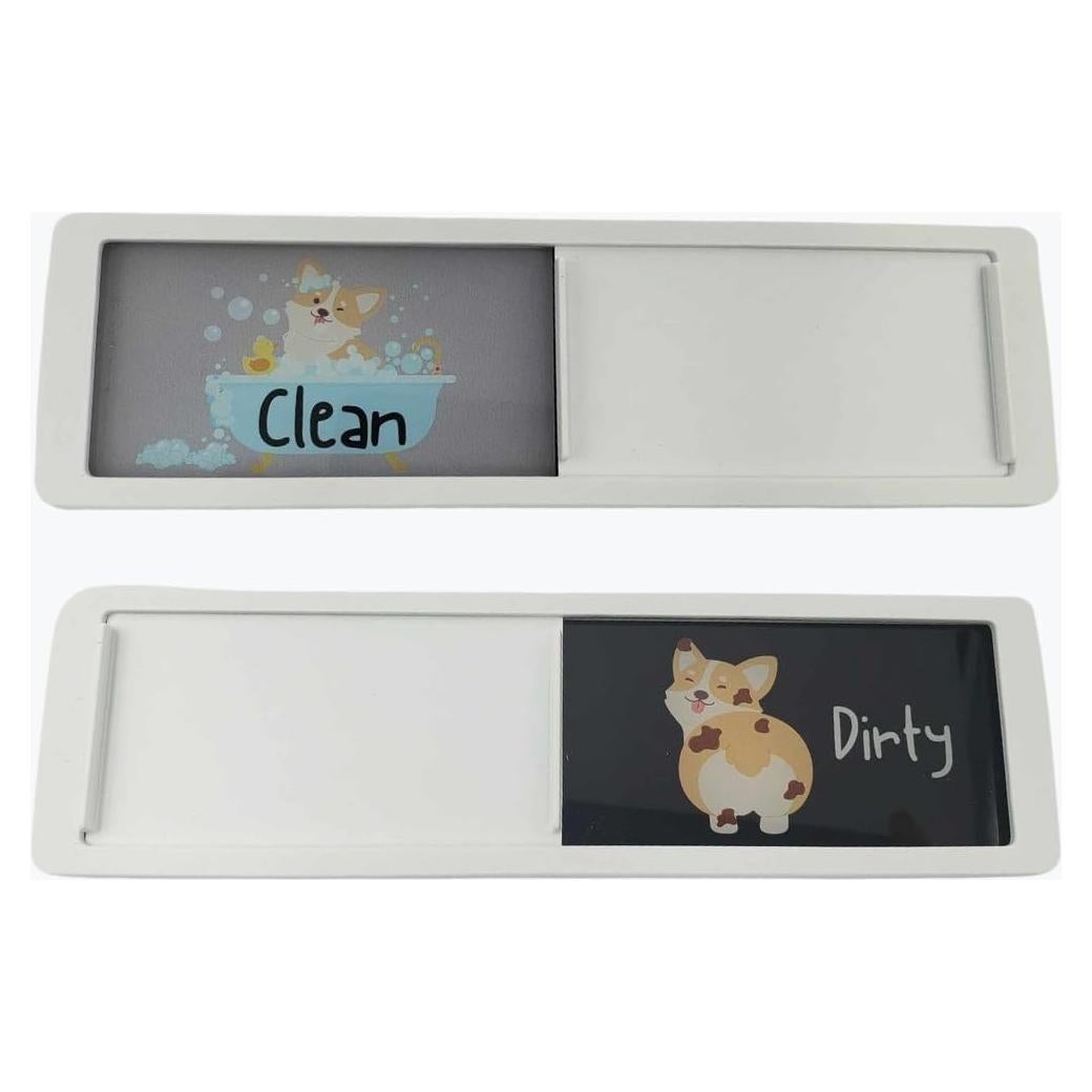 Imán de Lavavajillas Bonito Inapropiado 17.78x5.08cm Limpio Sucio