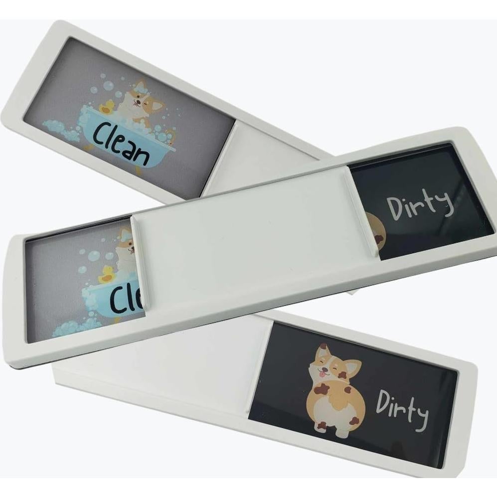 Imán de Lavavajillas Bonito Inapropiado 17.78x5.08cm Limpio Sucio