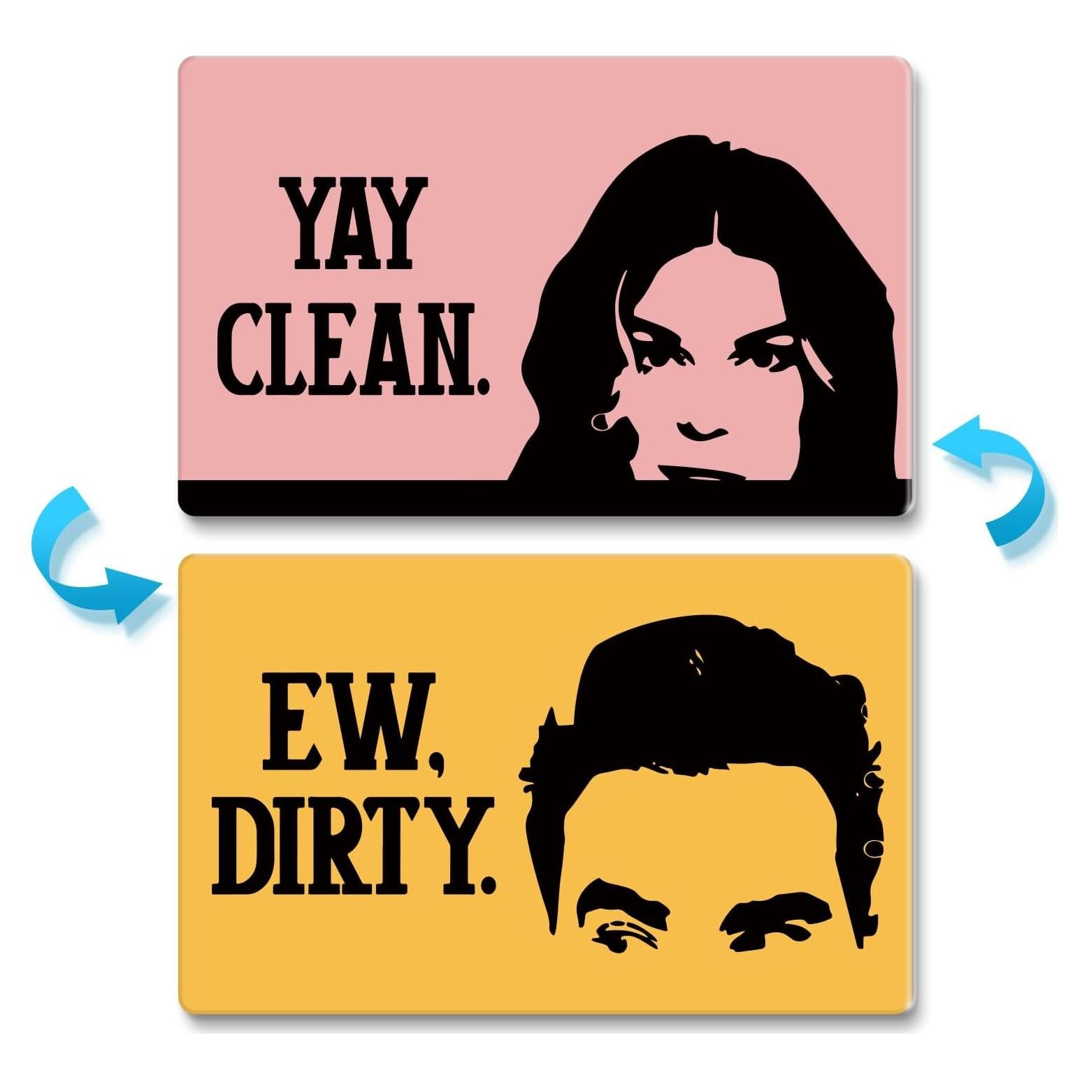 Imán de Lavavajillas Doble Cara Advivio 9.7x5.6cm Limpio Sucio