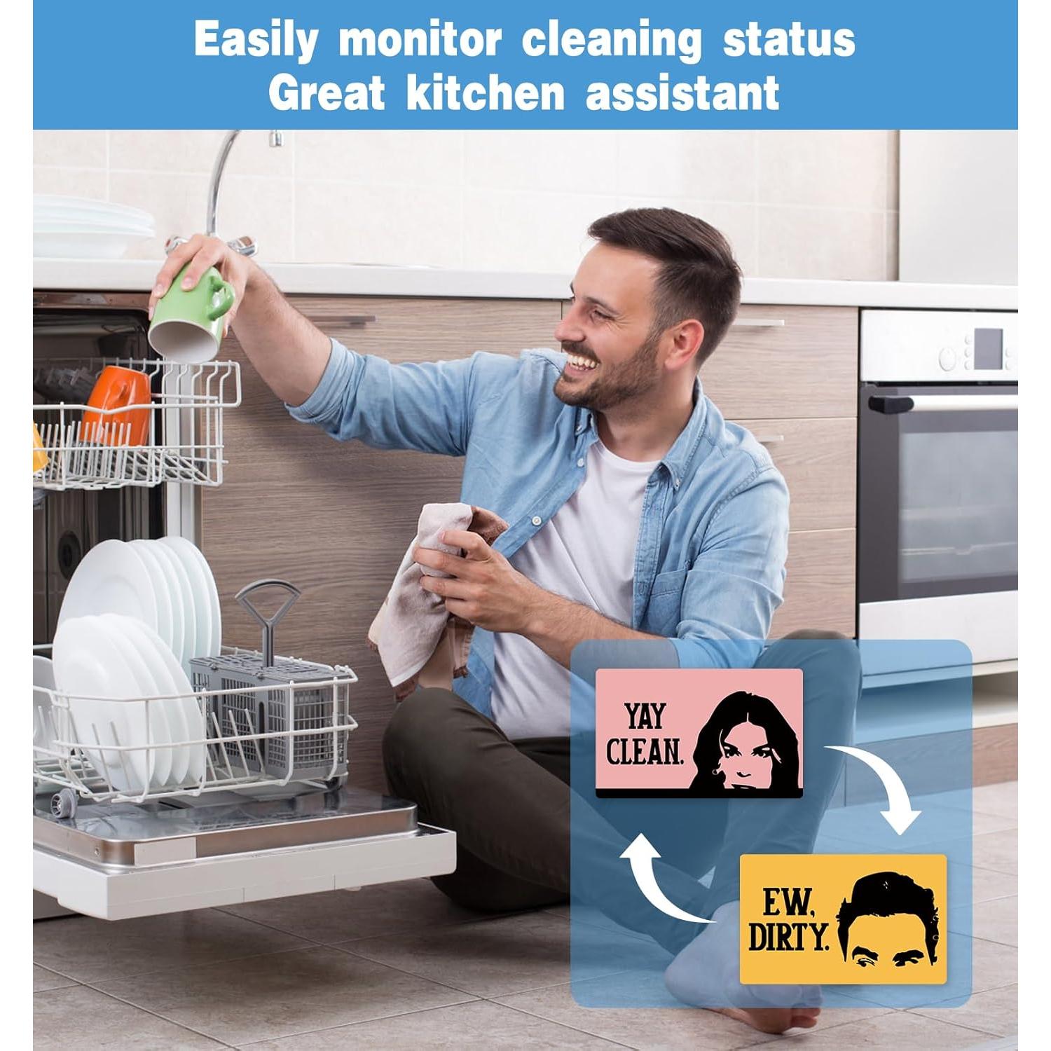 Imán de Lavavajillas Doble Cara Advivio 9.7x5.6cm Limpio Sucio