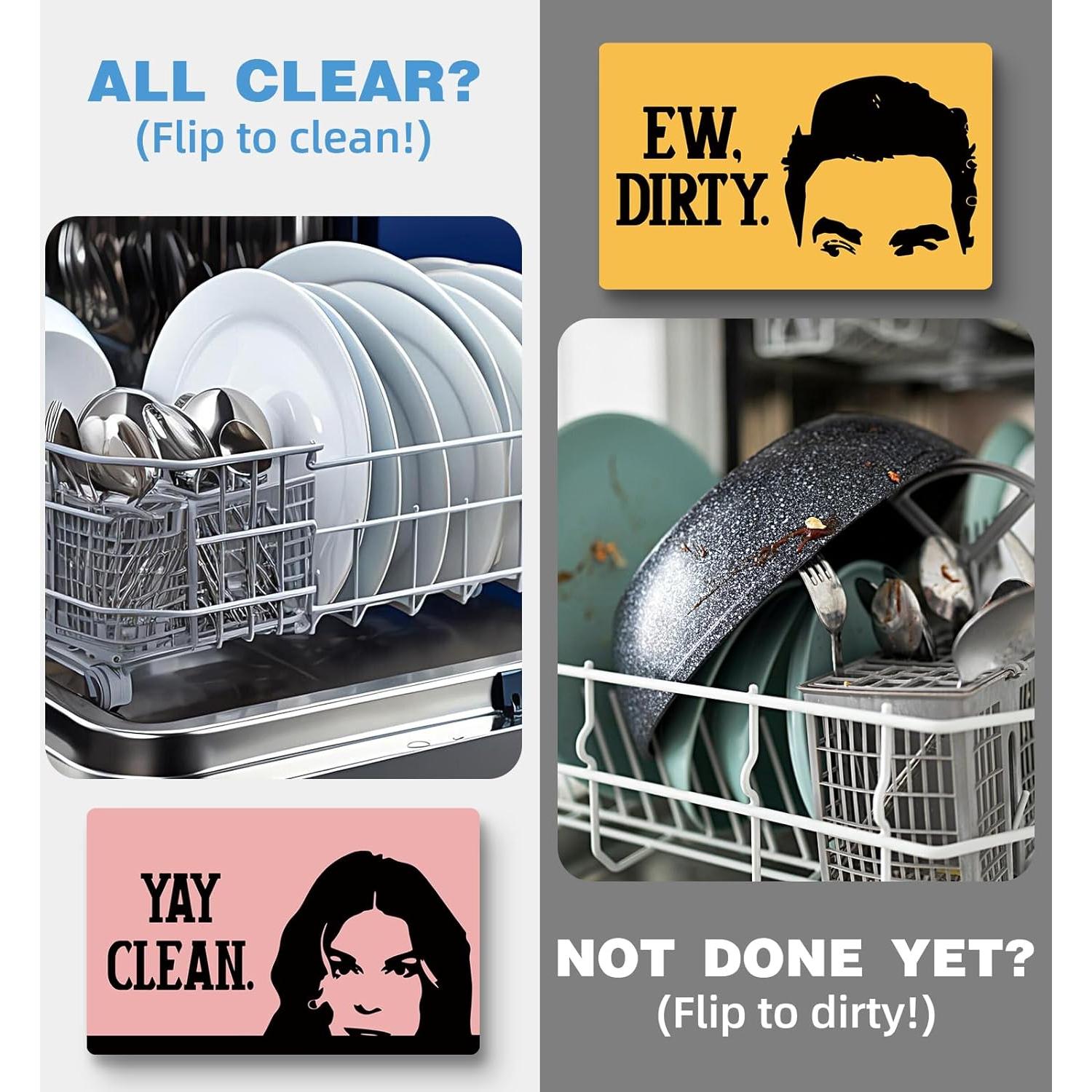 Imán de Lavavajillas Doble Cara Advivio 9.7x5.6cm Limpio Sucio