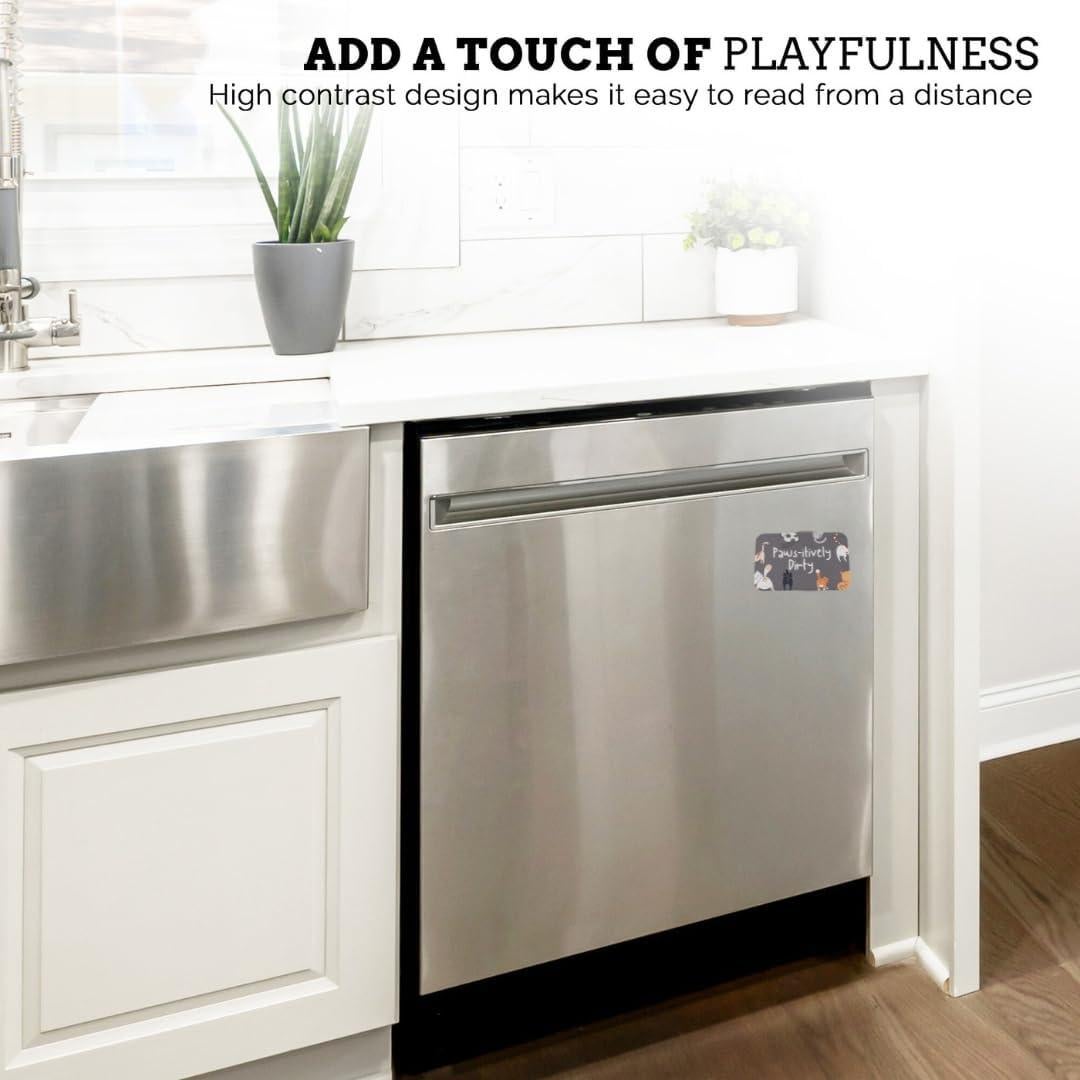 Imán de Lavavajillas Limpio Sucio Gato Pretty Inappropriate 5x7cm