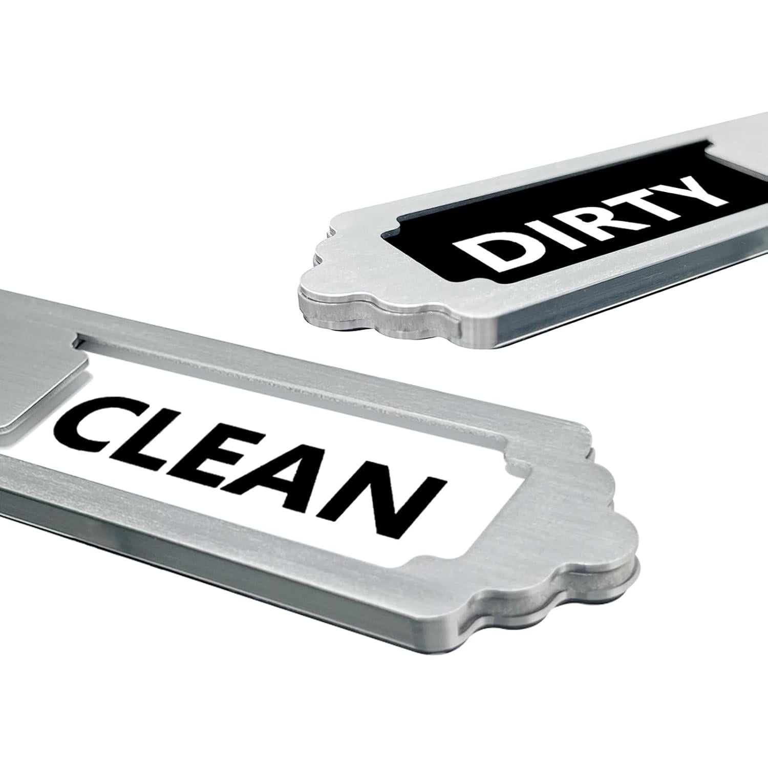 Señal Magnética Limpio Sucio Maswater 17.78x3.81cm Acero