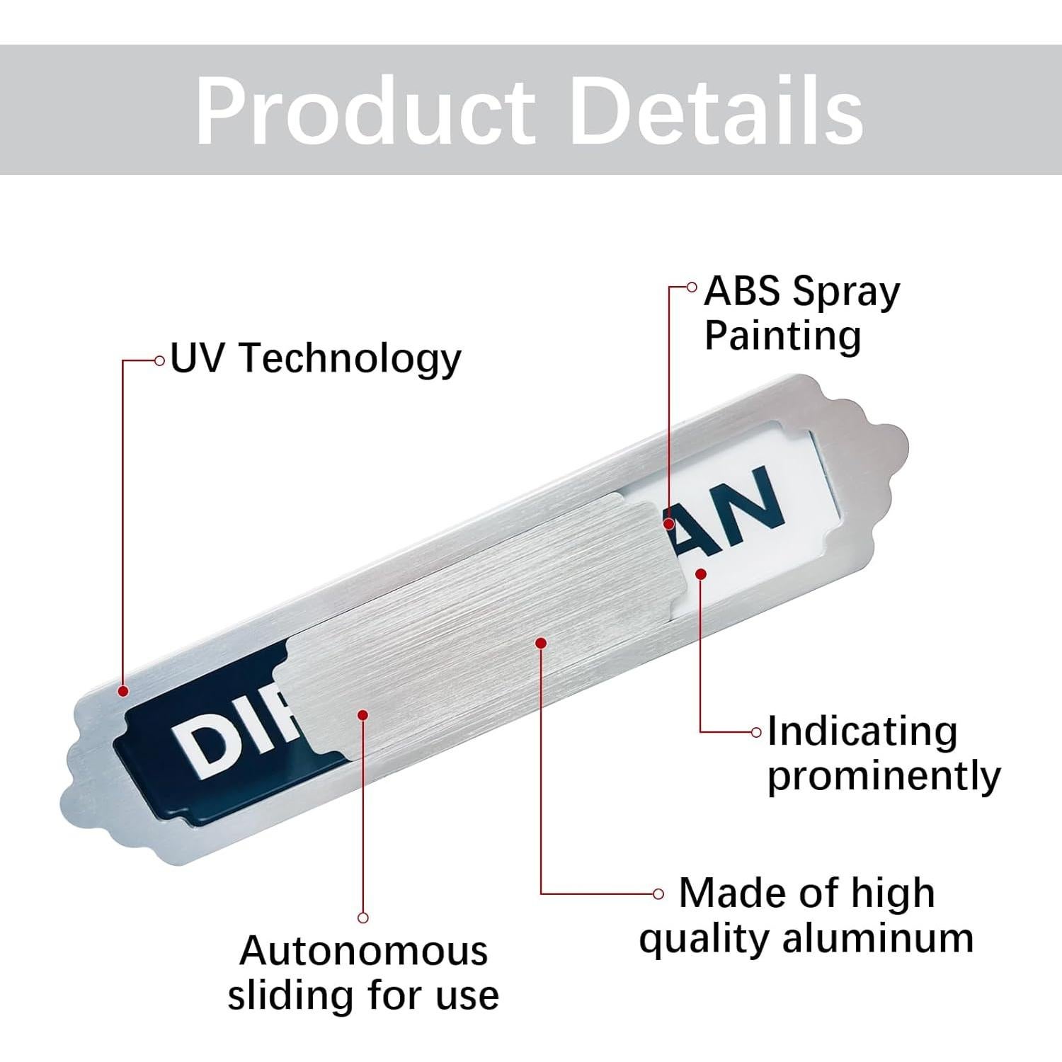 Señal Magnética Limpio Sucio Maswater 17.78x3.81cm Acero
