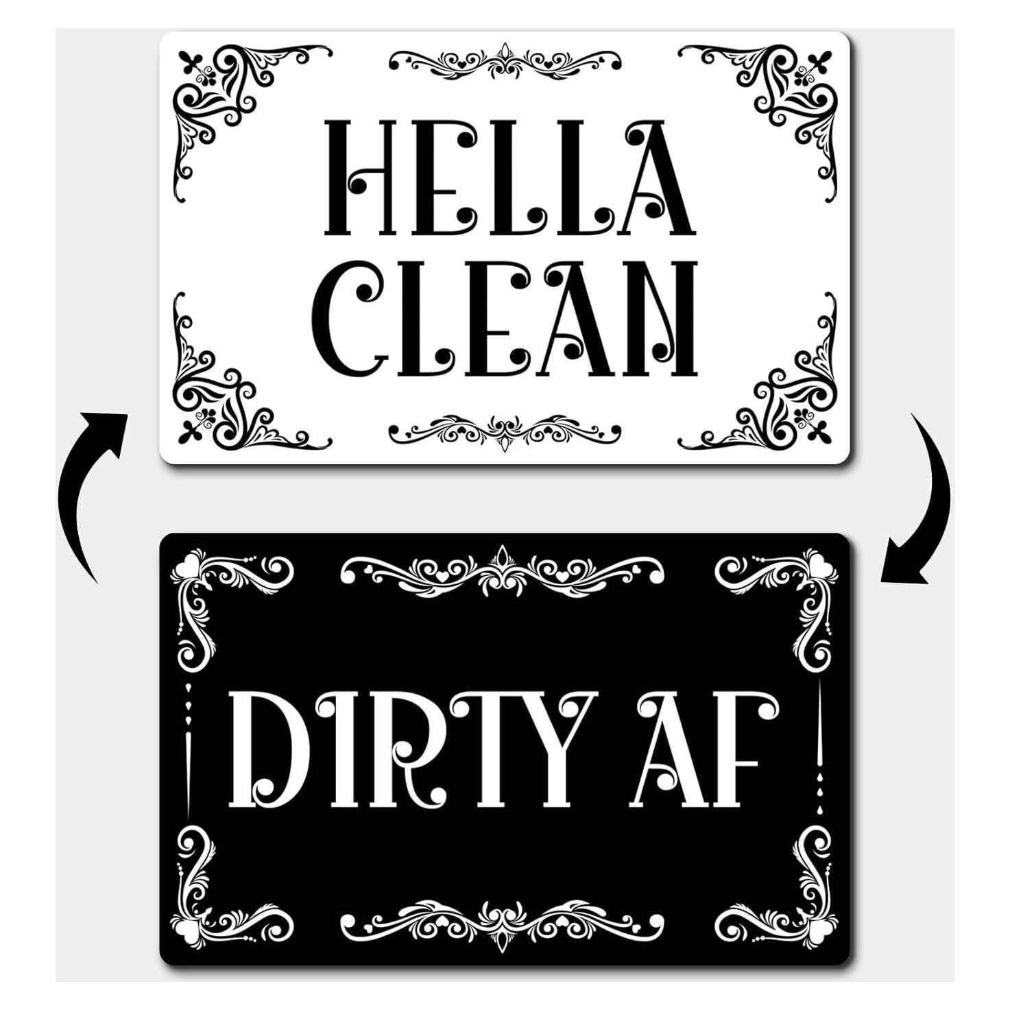 Imán Limpio Sucio PWHINGN Doble Cara 9.7x5.6cm PVC