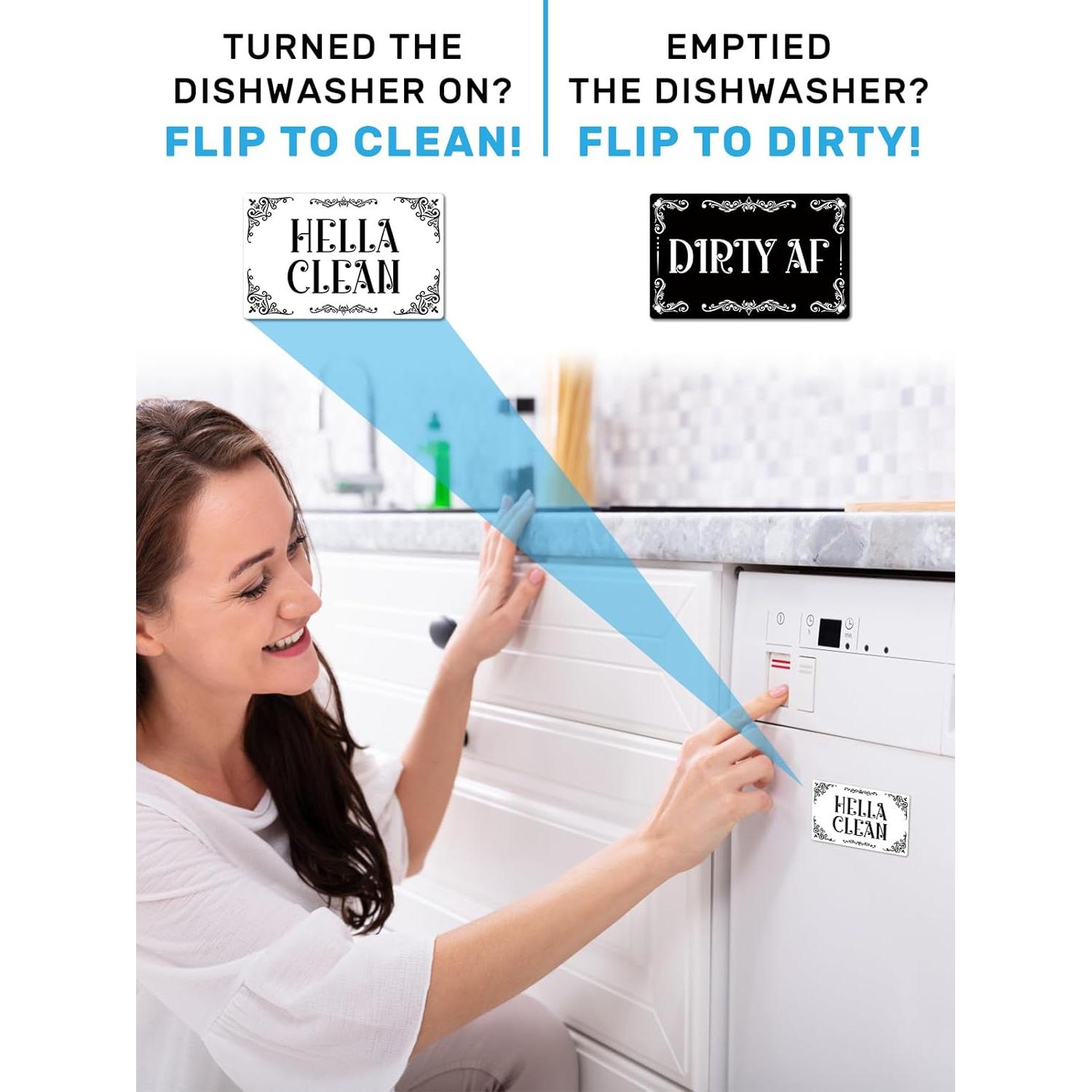 Imán Limpio Sucio PWHINGN Doble Cara 9.7x5.6cm PVC