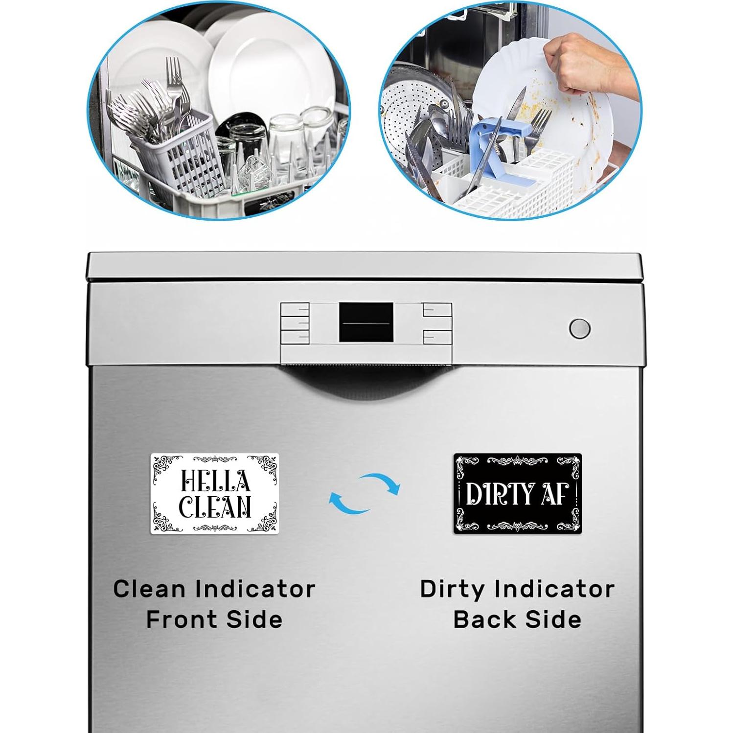 Imán Limpio Sucio PWHINGN Doble Cara 9.7x5.6cm PVC